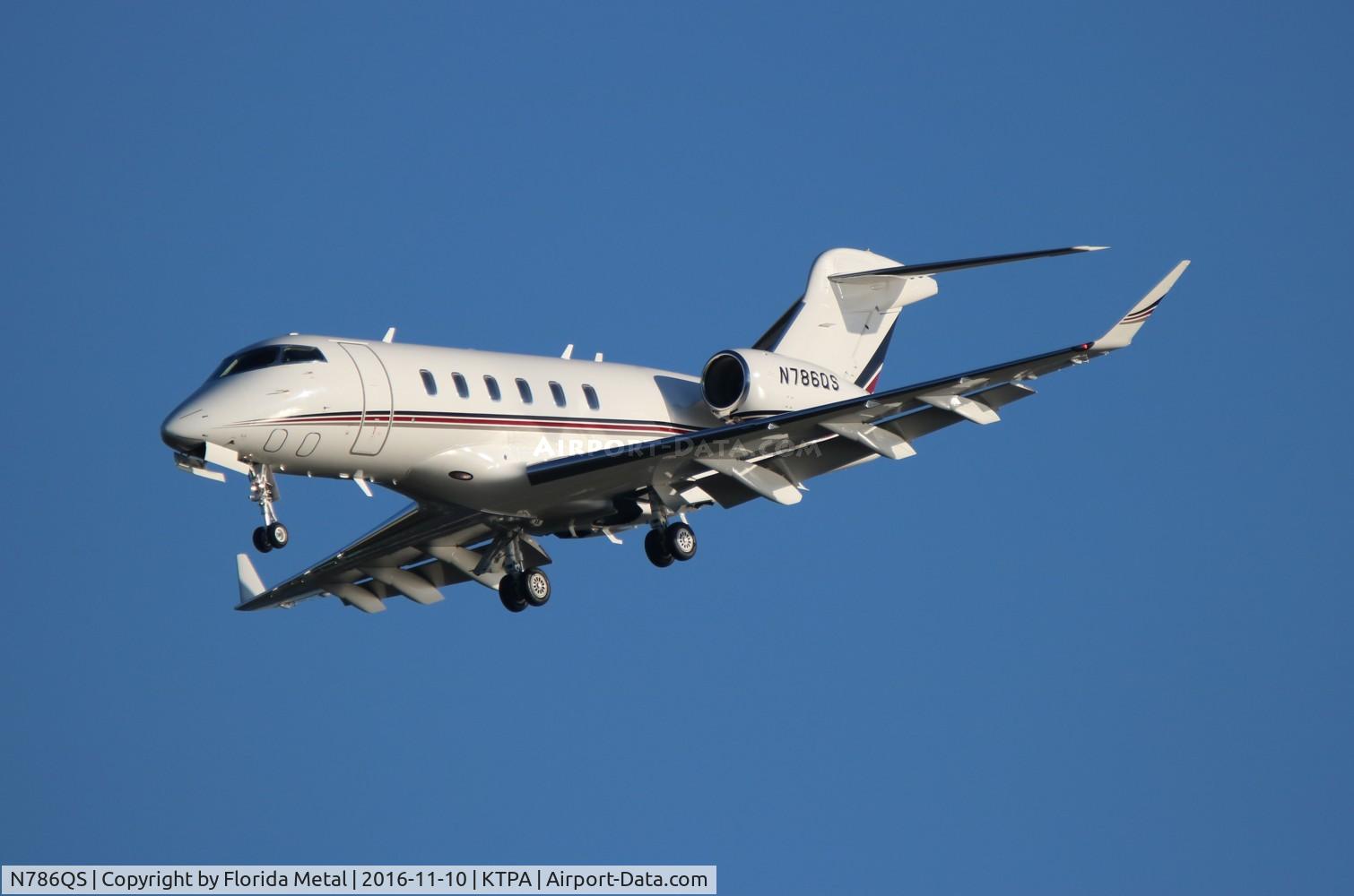 N786QS, 2015 Bombardier Challenger 350 (BD-100-1A10) C/N 20590, TPA spotting 2016