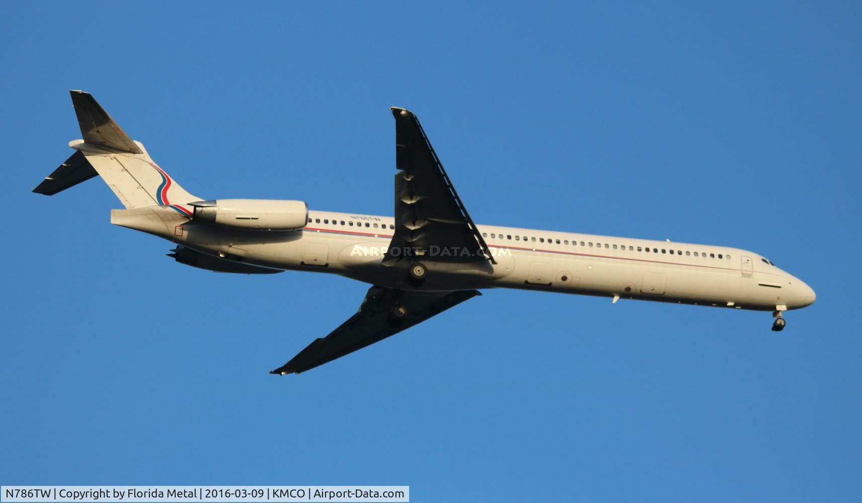 N786TW, 1992 McDonnell Douglas MD-83 (DC-9-83) C/N 53123, MCO spotting 2016
