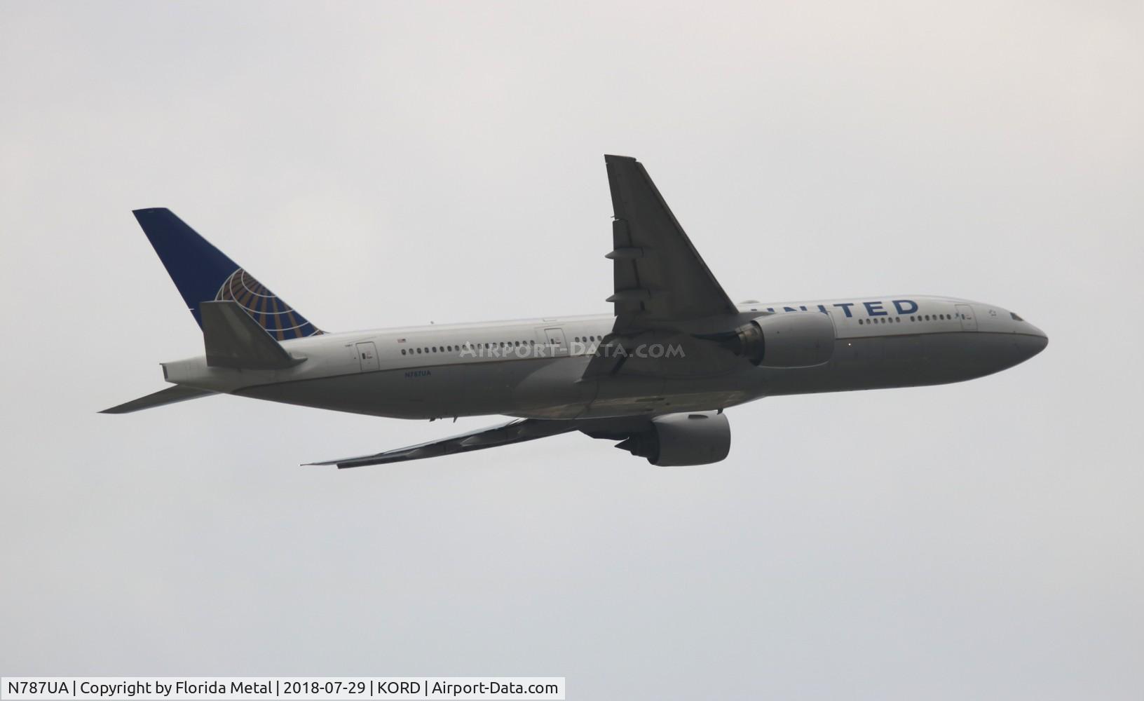 N787UA, 1997 Boeing 777-222 C/N 26939, ORD spotting 2018