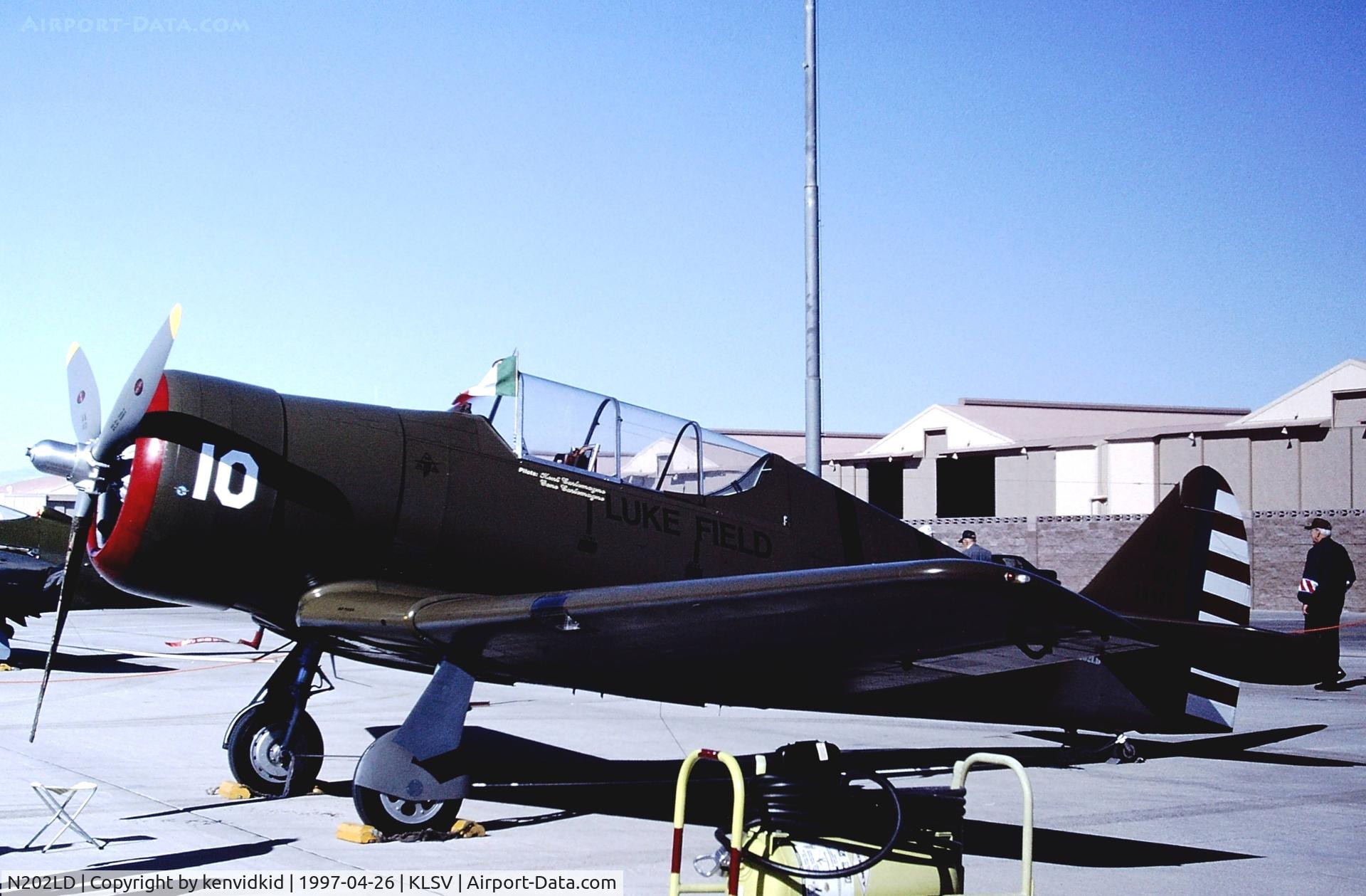 N202LD, 1952 North American NA-50 (replica) C/N 20470, At the 1997 Golden Air Tattoo, Nellis.