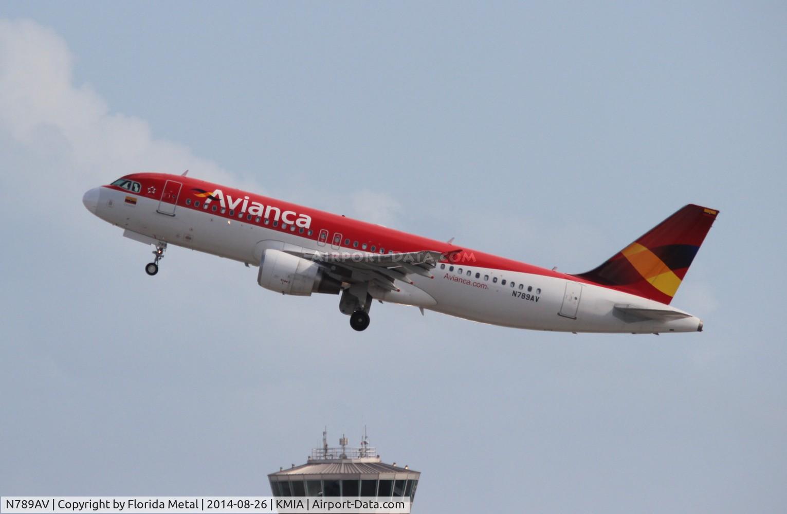 N789AV, 2011 Airbus A320-214 C/N 4789, MIA spotting 2014
