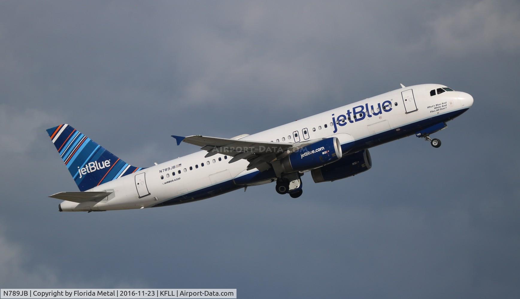 N789JB, 2011 Airbus A320-232 C/N 4612, FLL spotting 2016