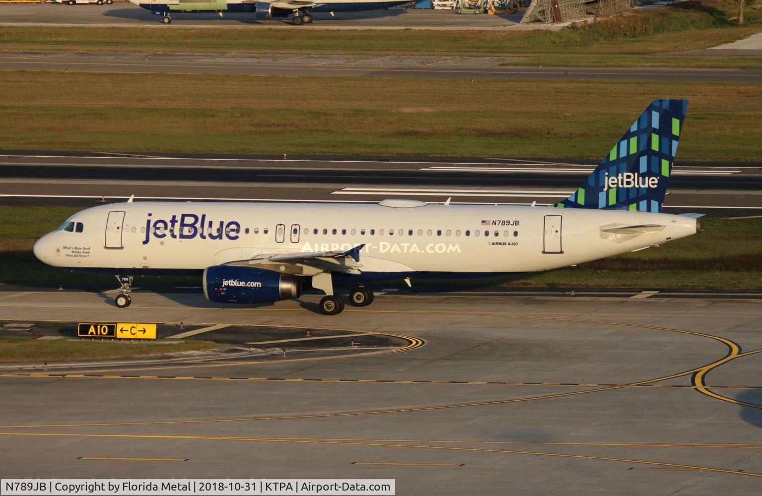 N789JB, 2011 Airbus A320-232 C/N 4612, TPA spotting 2018