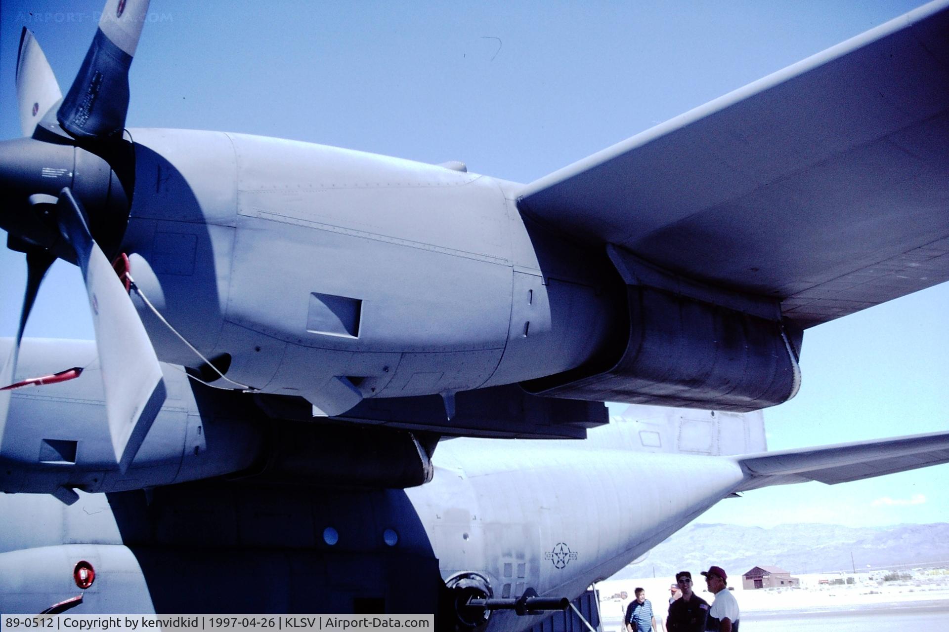 89-0512, 1989 Lockheed AC-130U Spooky II C/N 382-5231, At the 1997 Golden Air Tattoo, Nellis.
Close-up detail.