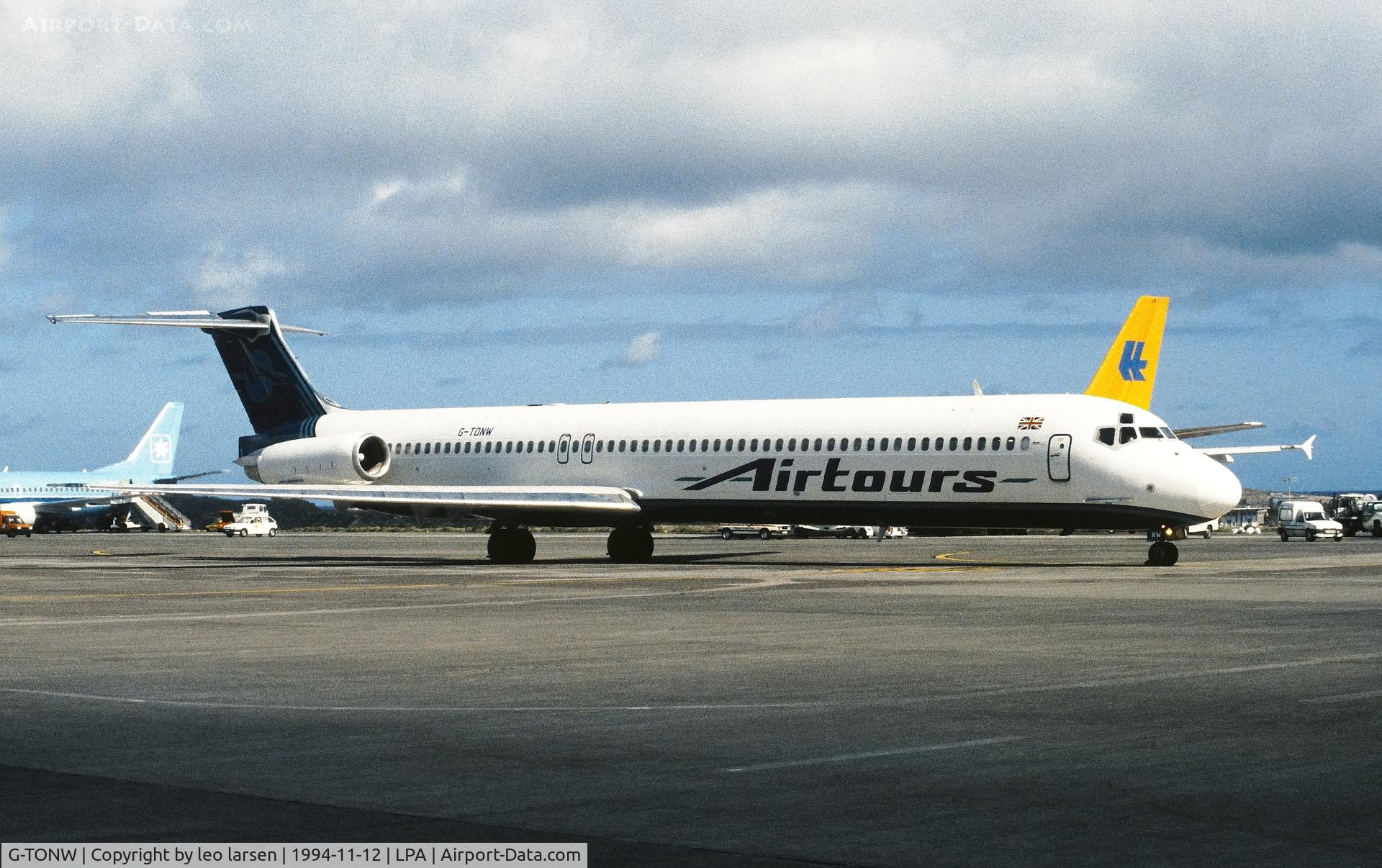 G-TONW, 1991 McDonnell Douglas MD-83 C/N 49952, Las Palmas 19.11.1994