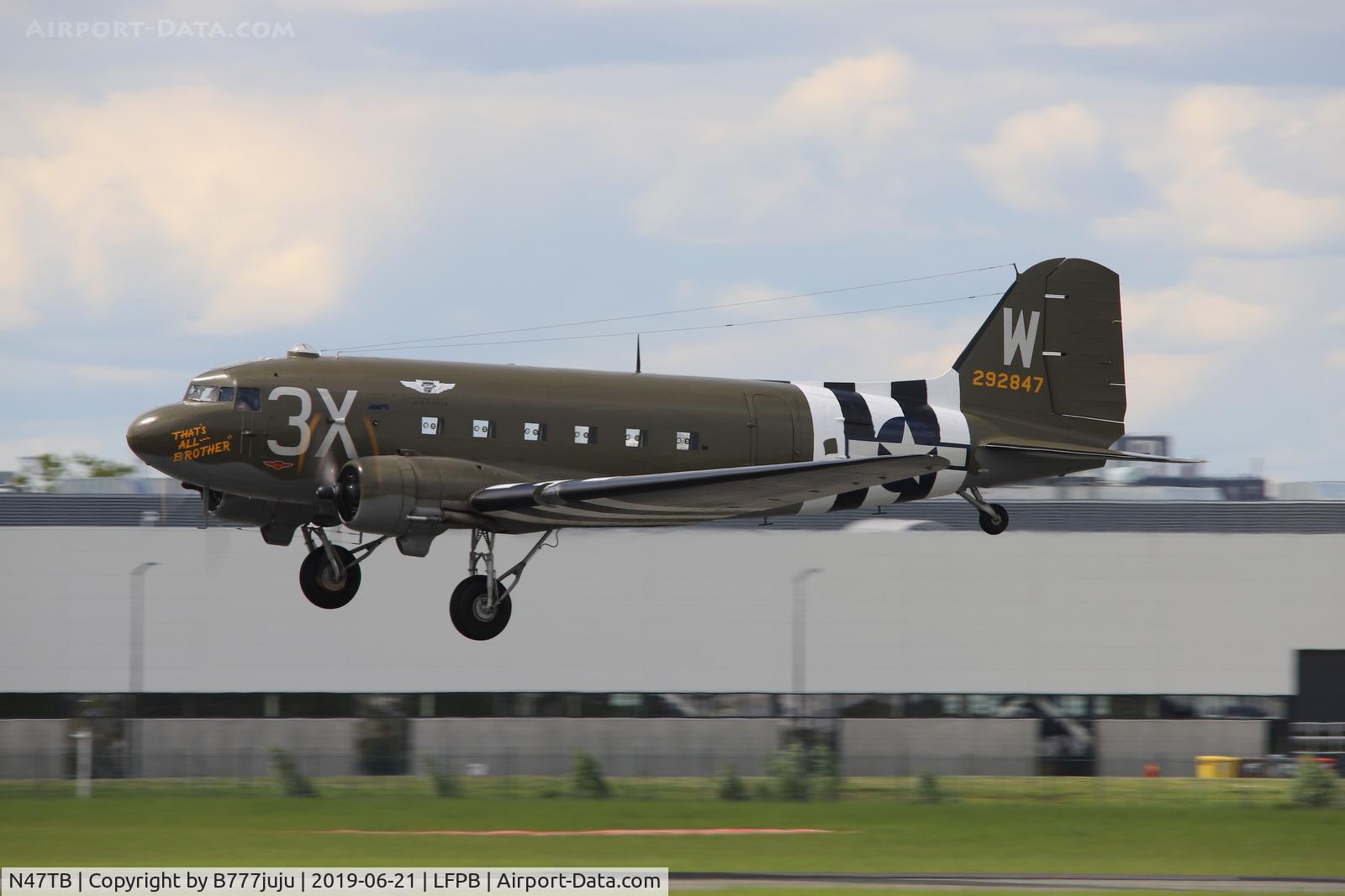 N47TB, 1944 Douglas DC3C (C-47A) C/N 12693, on display at SIAE 2019