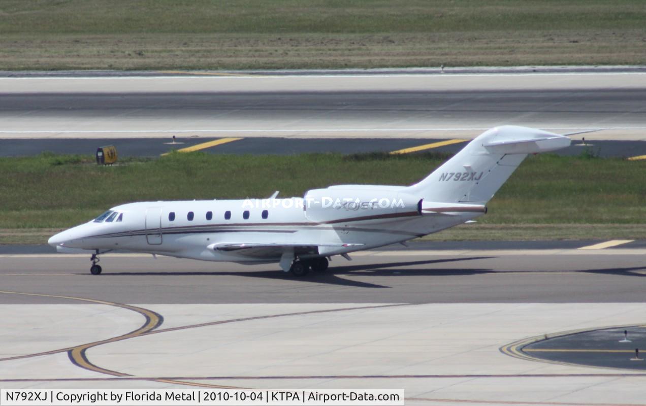 N792XJ, 2008 Cessna 750 Citation X Citation X C/N 750-0292, TPA spotting 2010