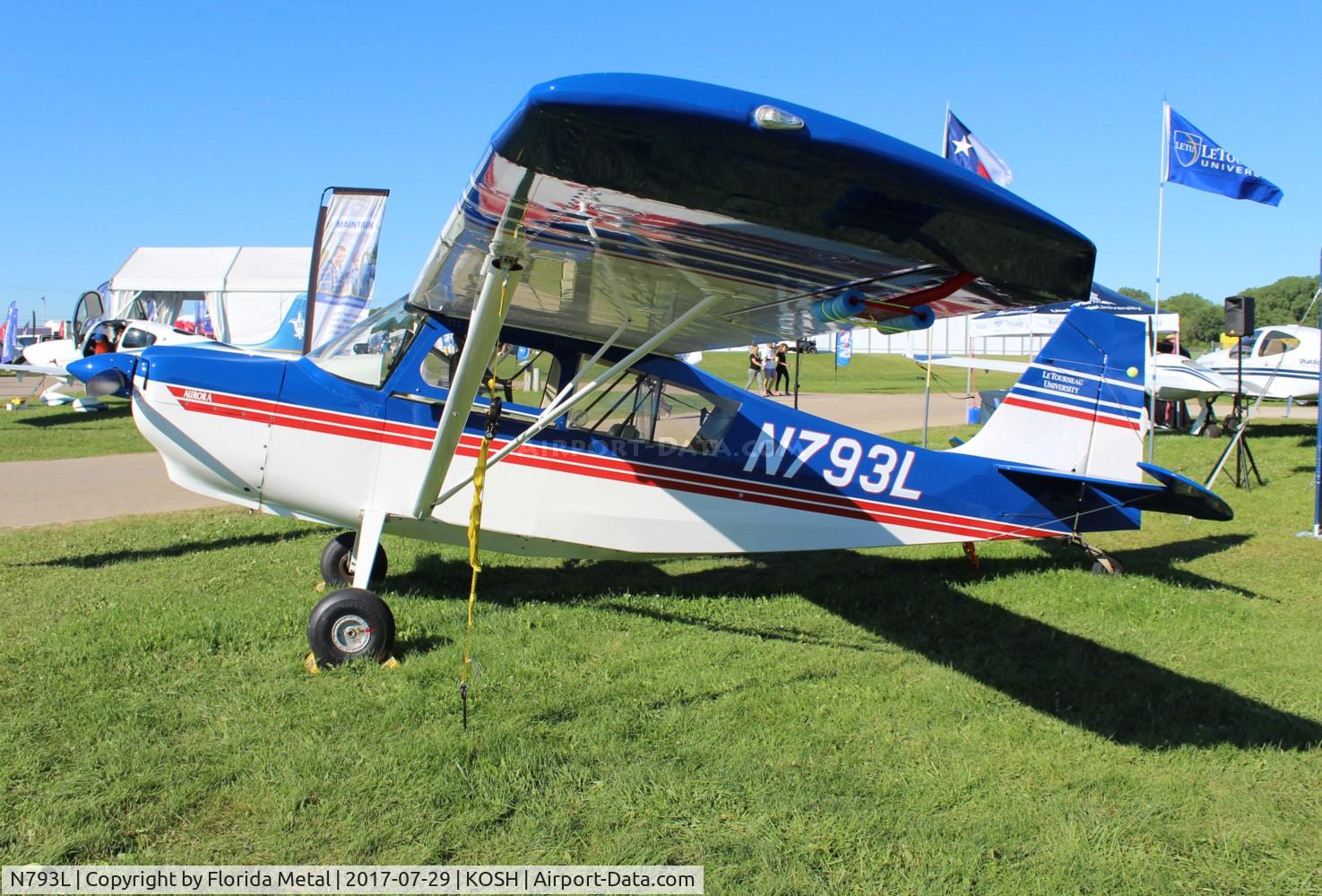 N793L, 2014 American Champion 7ECA Aurora Citabria C/N 1409-2014, EAA OSH 2017