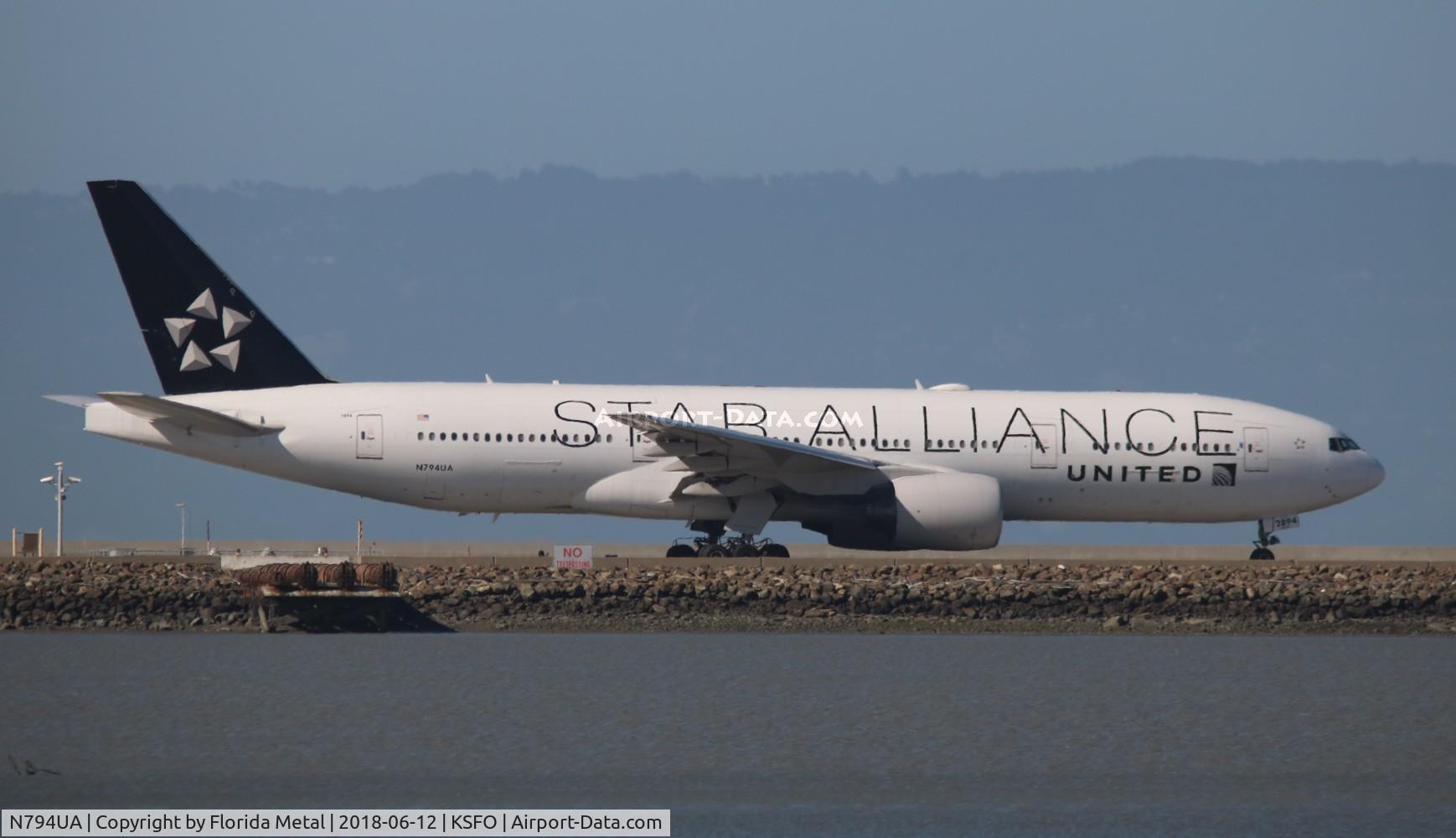 N794UA, 1997 Boeing 777-222 C/N 26953, SFO spotting 2018