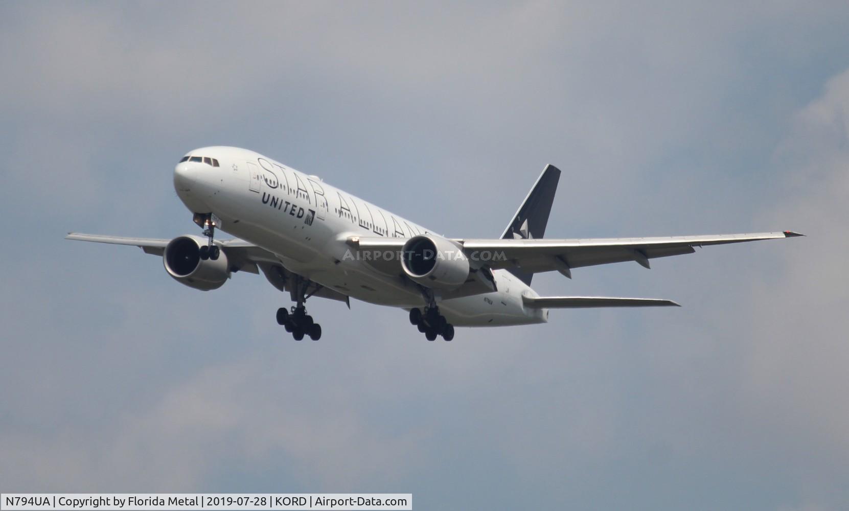 N794UA, 1997 Boeing 777-222 C/N 26953, ORD spotting 2019