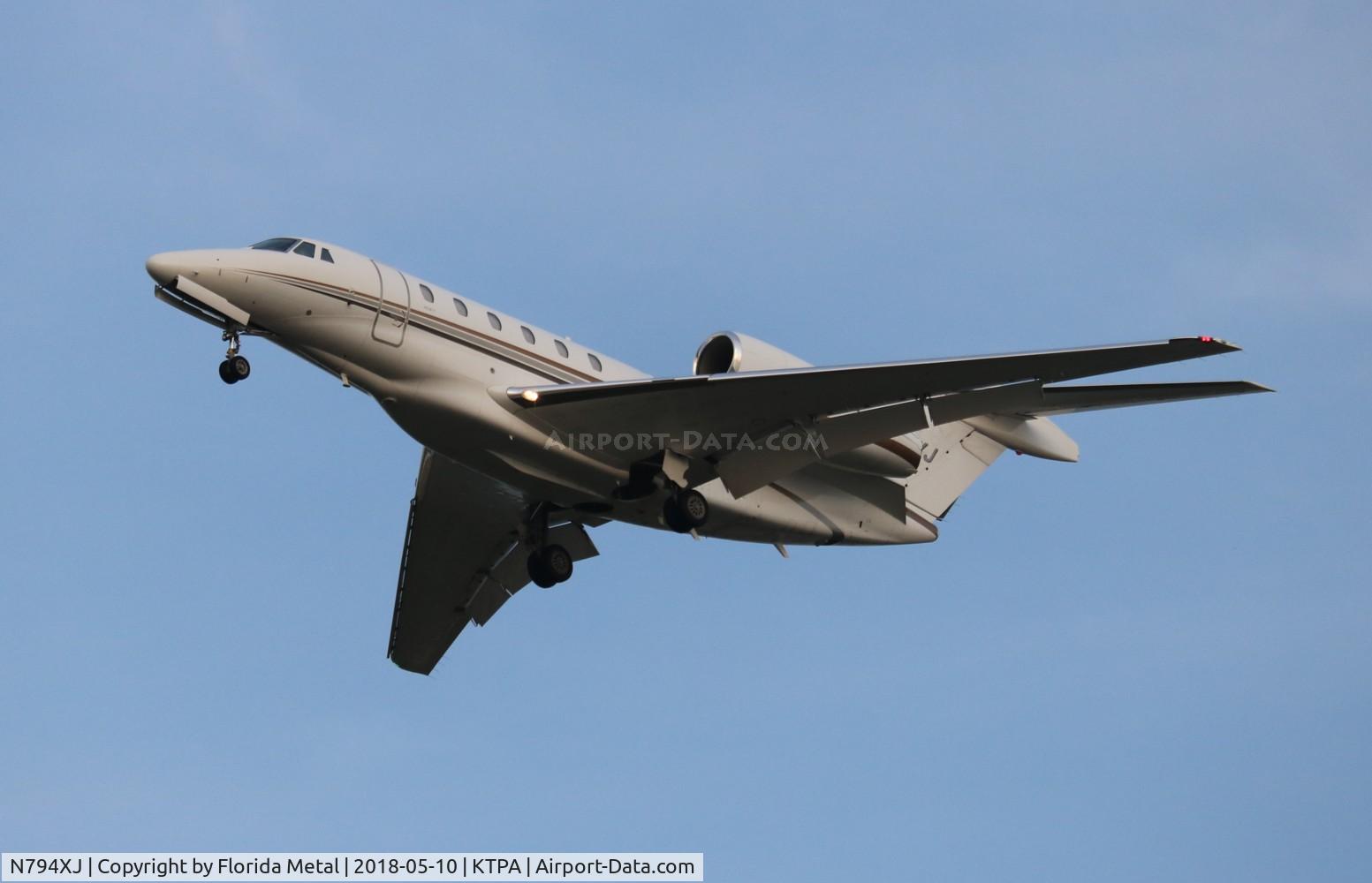 N794XJ, 2008 Cessna 750 Citation X C/N 750-0294, TPA spotting 2018