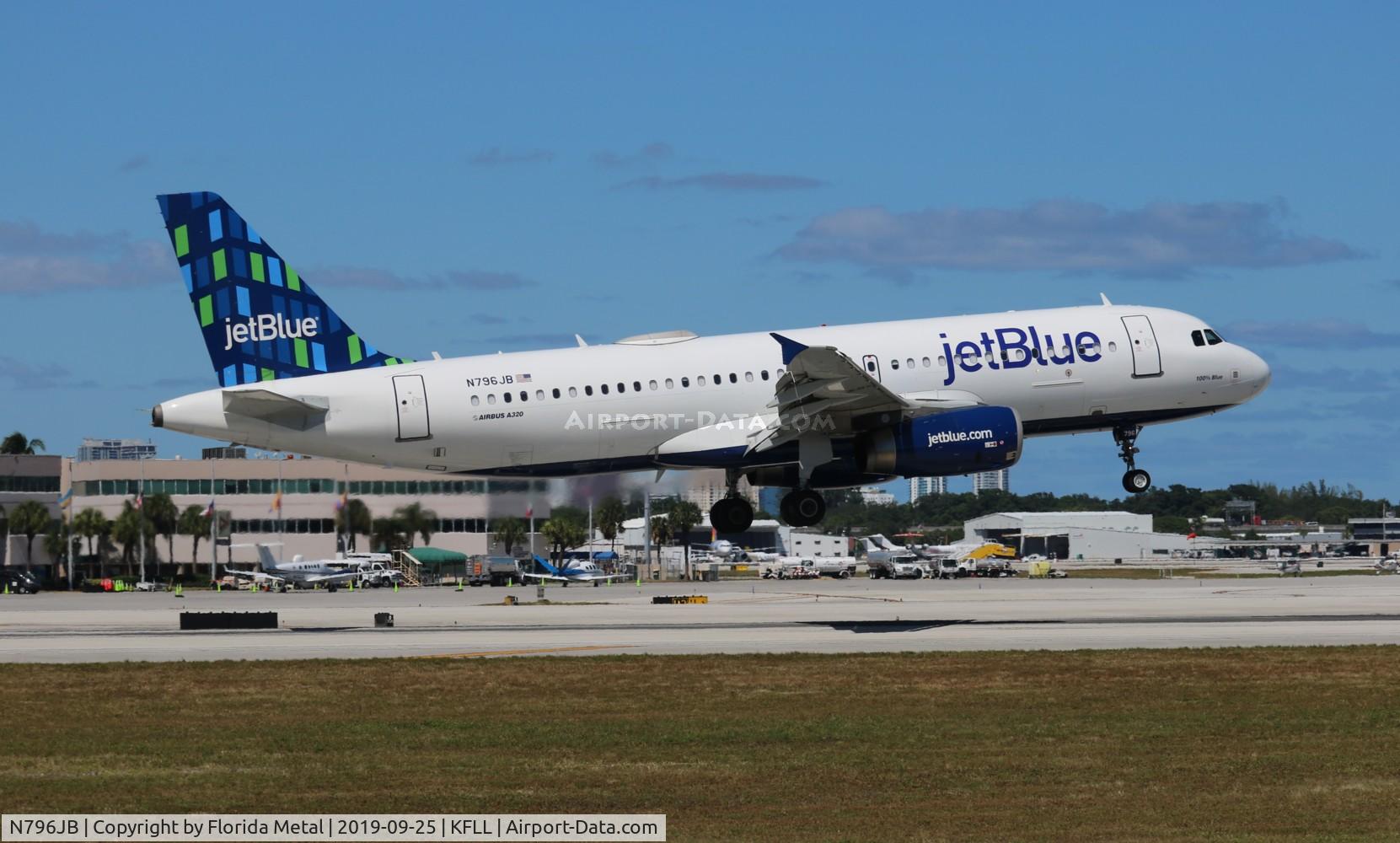 N796JB, 2012 Airbus A320-232 C/N 5060, FLL spotting 2019