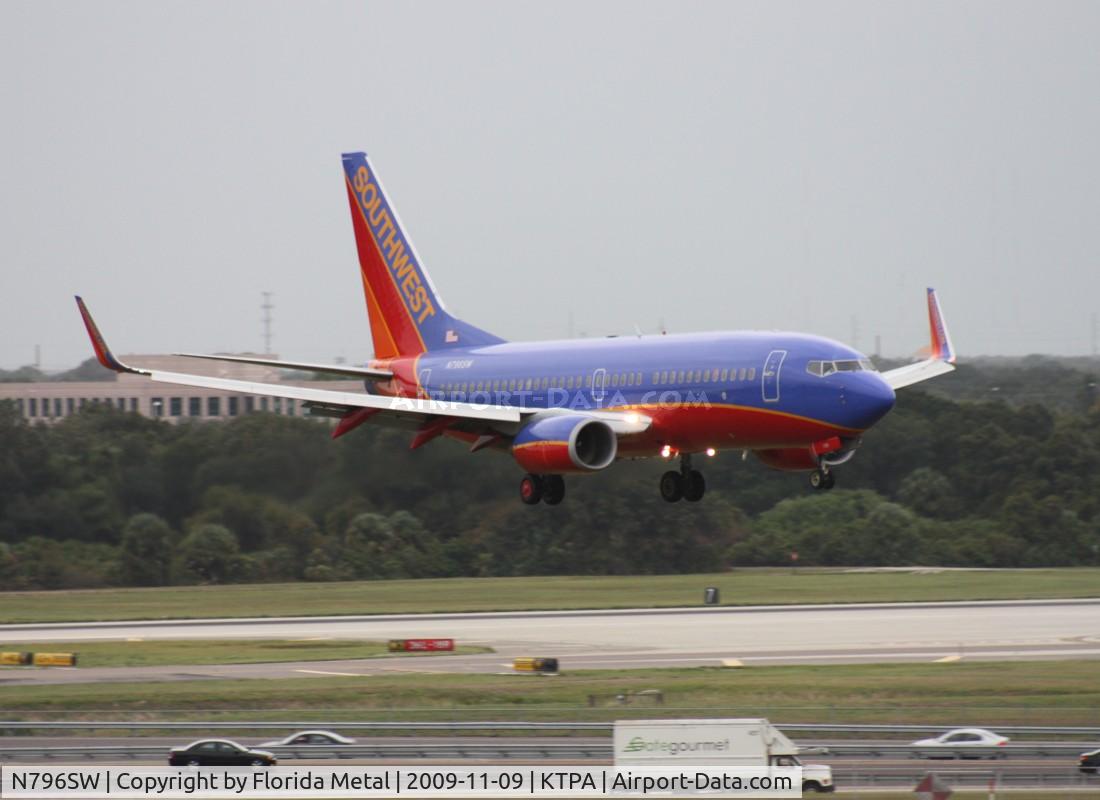 N796SW, 2001 Boeing 737-7H4 C/N 27889, TPA spotting 2009