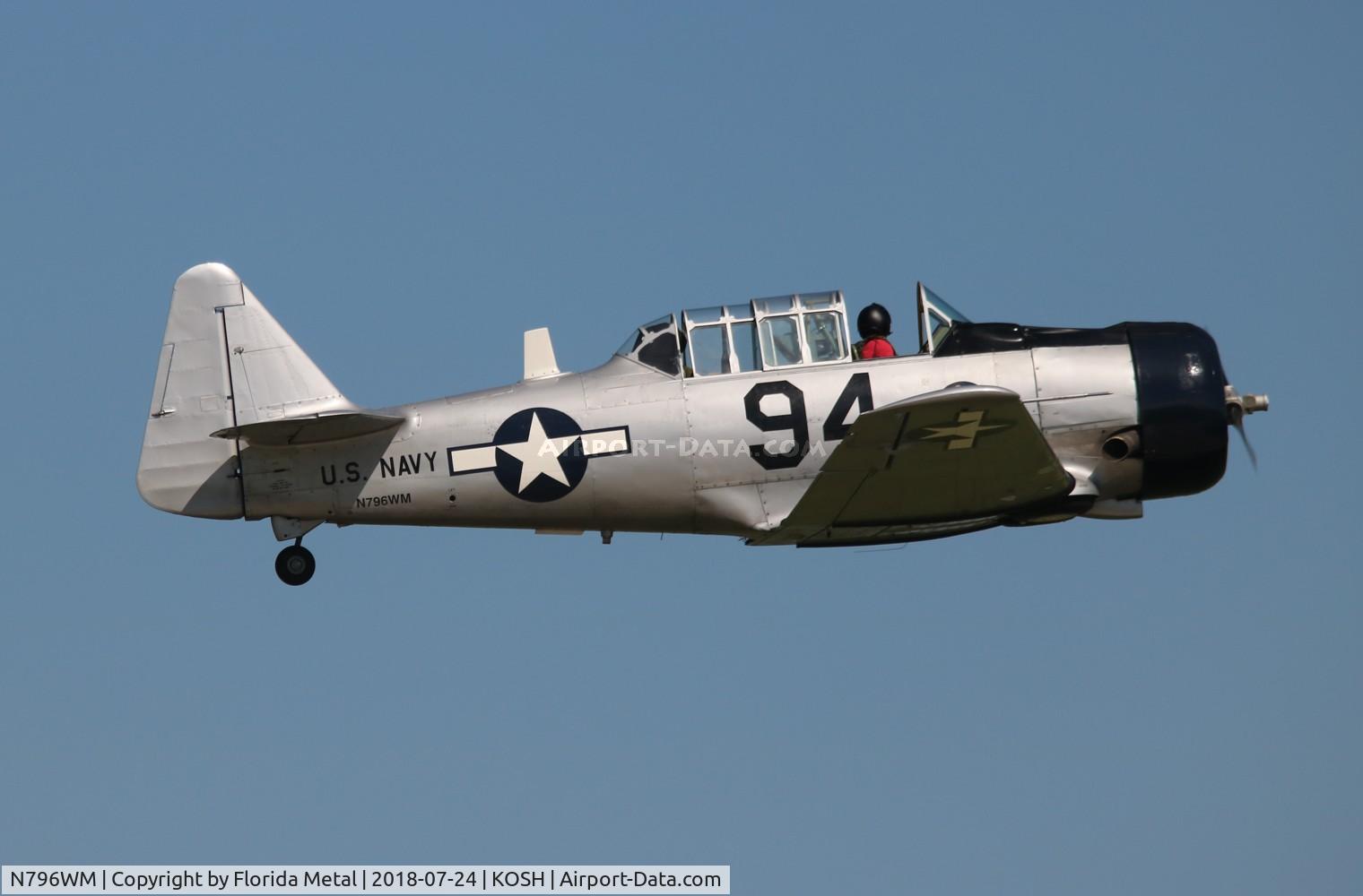 N796WM, 1943 North American AT-6D Texan C/N 88-15328, EAA OSH 2018