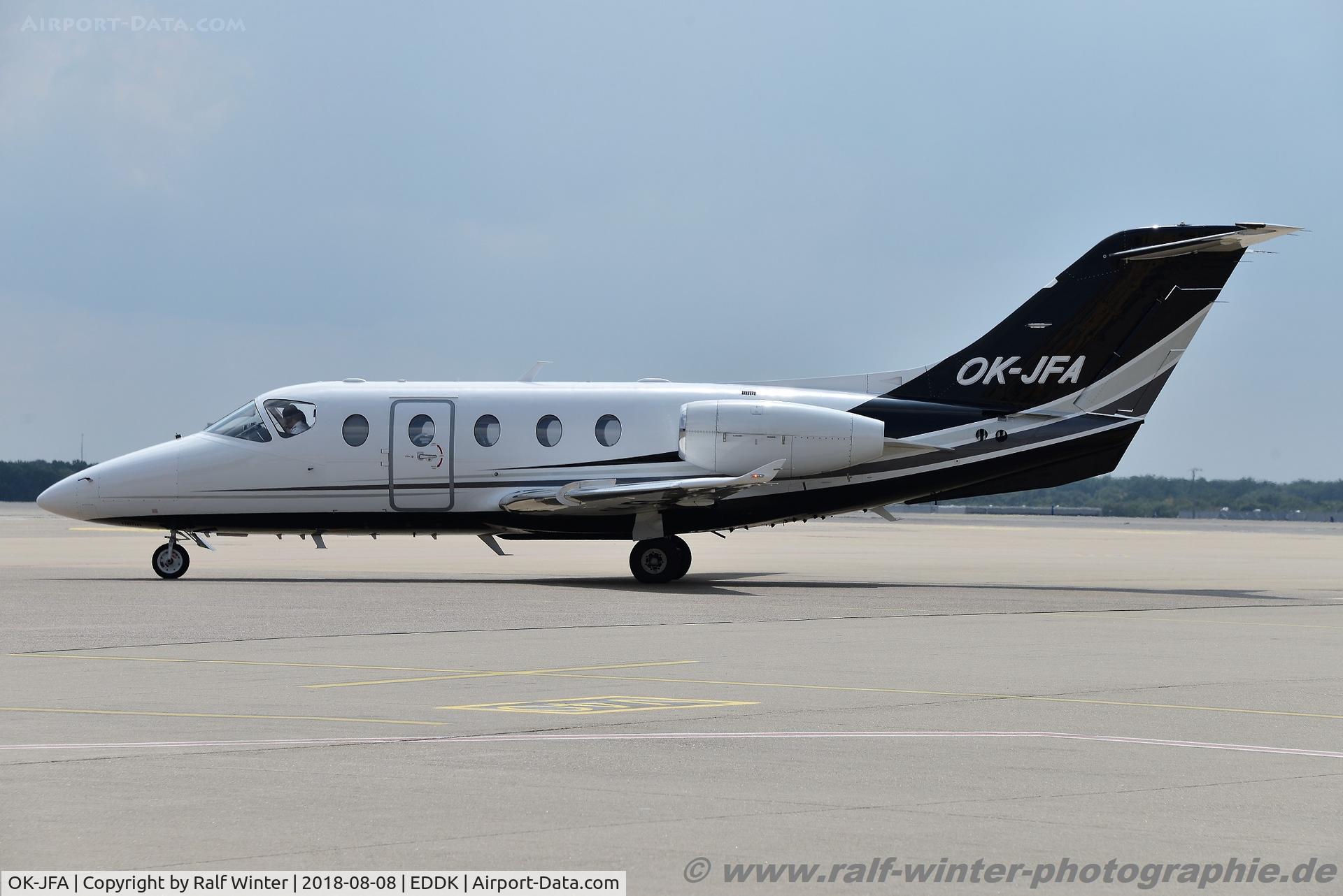 OK-JFA, 2003 Raytheon 400XT Nextant C/N RK-345, Raytheon Aircraft 400A Beechjet - TIE Time Air - RK-345 - OK-JFA - 08.08.2018 - CGN