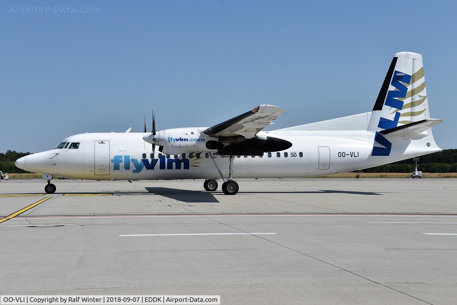 OO-VLI, 1991 Fokker 50 C/N 20226, Fokker 50 F27 Mark 050 - VG VLM VLM Airlines - 20226 - OO-VLI - 07.08.2018 - CGN