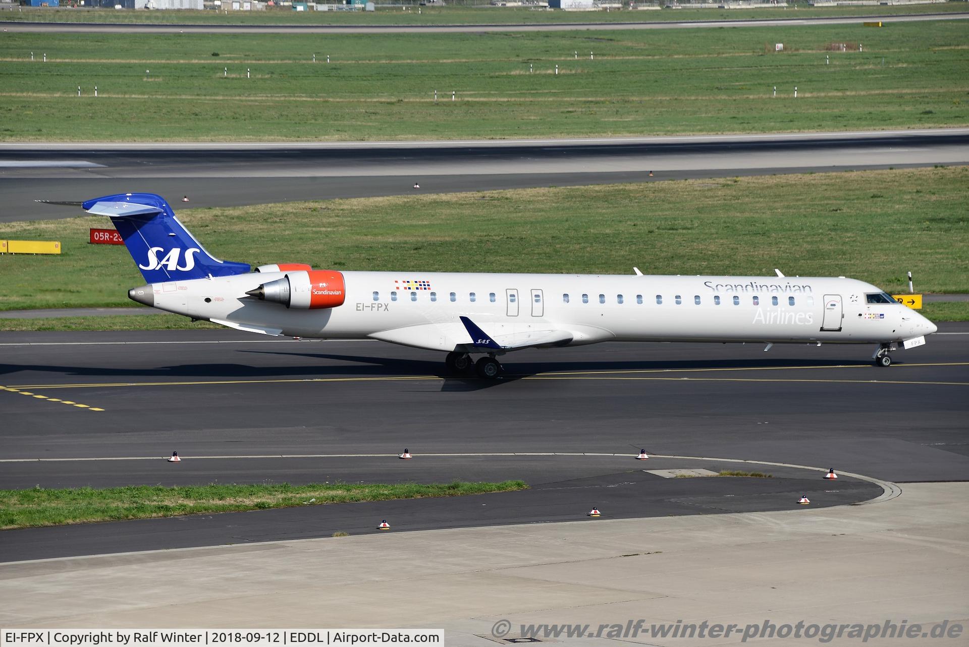 EI-FPX, 2017 Bombardier CRJ-900LR (CL-600-2D24) C/N 15444, Bombardier CL-600-2D24 CRJ-900LR - SK SAS SAS Scandinavian Airlines 'Vale Viking' - 15444 - EI-FPX - 12.09.2018 - DUS