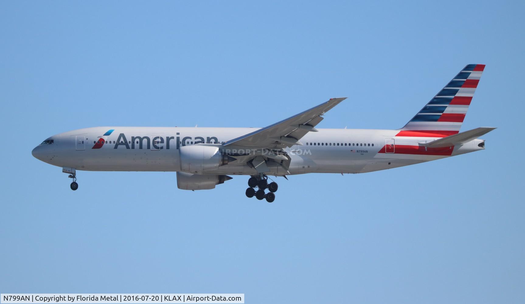 N799AN, 2001 Boeing 777-223 C/N 30258, LAX spotting 2016