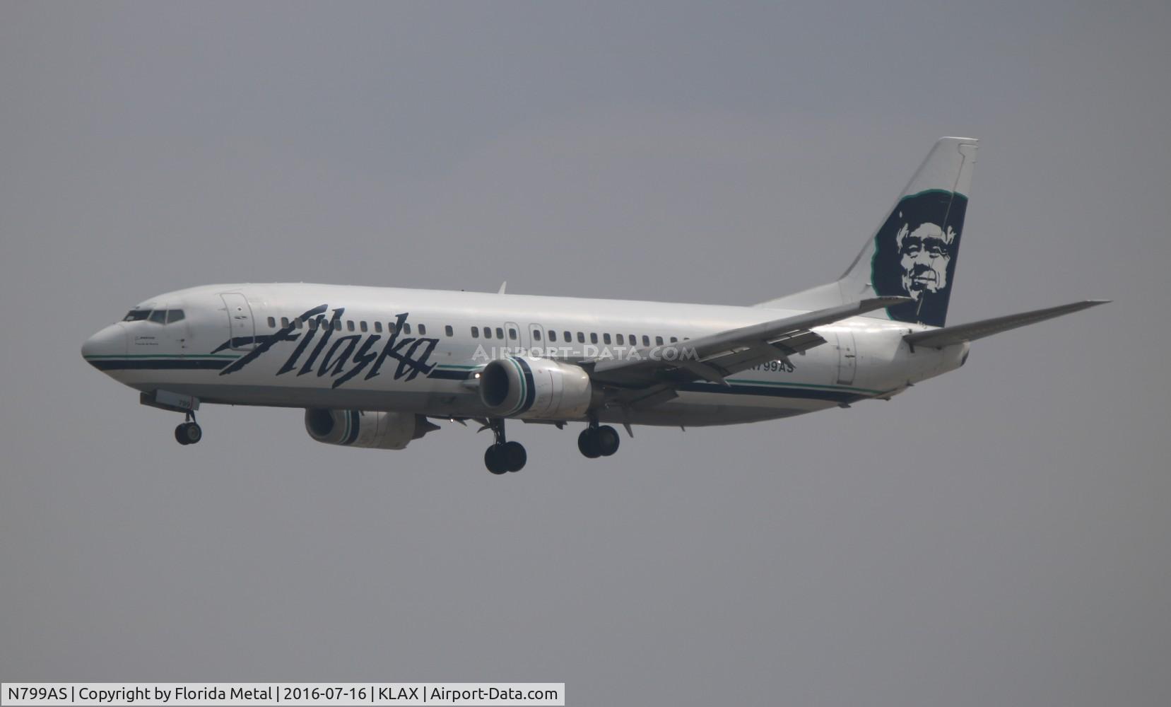 N799AS, 1998 Boeing 737-490 C/N 29270, LAX Spotting 2016