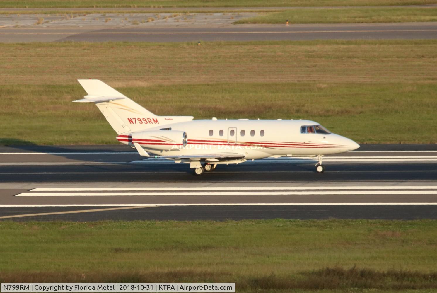 N799RM, 2005 Raytheon Hawker 800XP C/N 258708, TPA spotting 2018