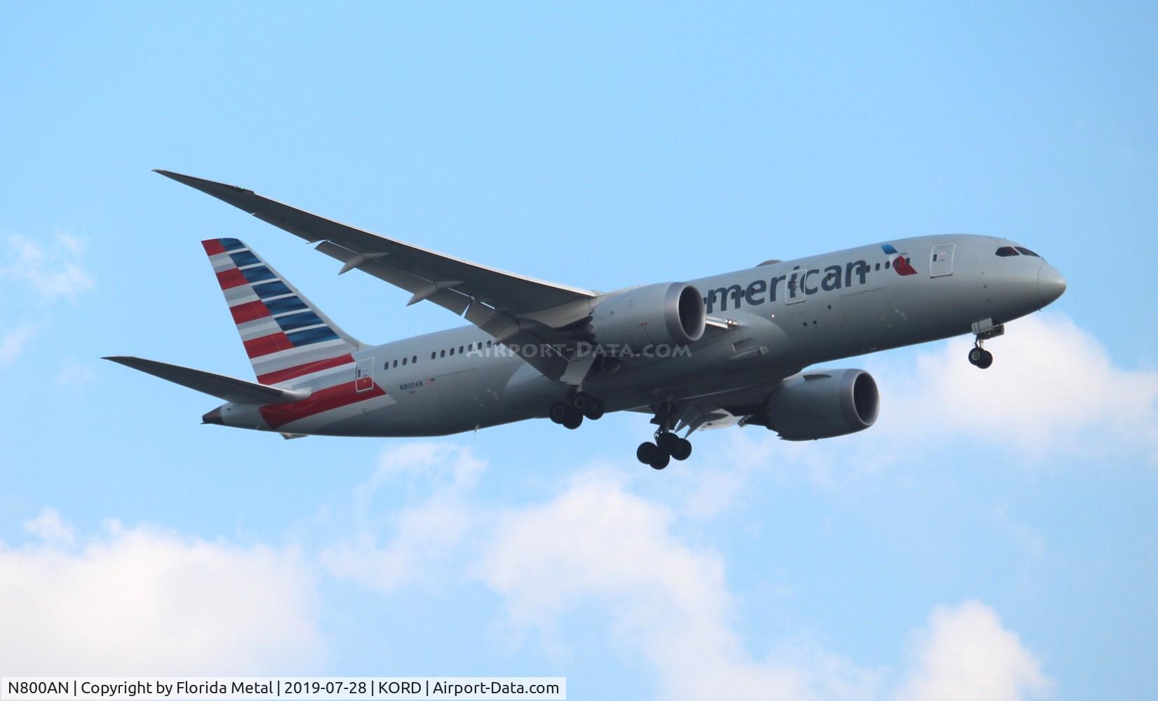 N800AN, 2014 Boeing 787-8 Dreamliner Dreamliner C/N 40618, ORD spotting 2019