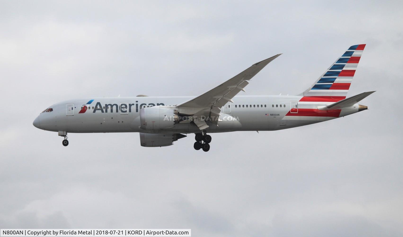 N800AN, 2014 Boeing 787-8 Dreamliner Dreamliner C/N 40618, ORD spotting 2018