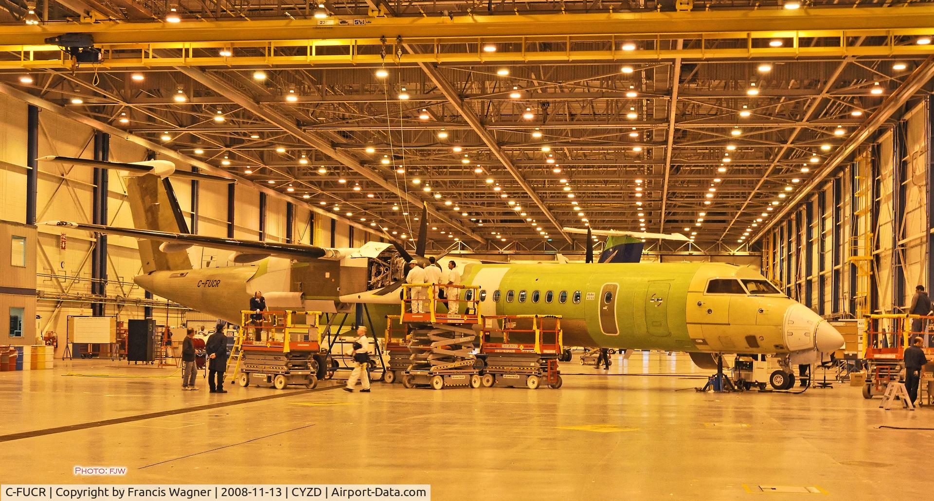C-FUCR, 2008 De Havilland Canada DHC-8-402Q Dash 8 C/N 4233, C-FUCR at Toronto Factory on November 11th 2008