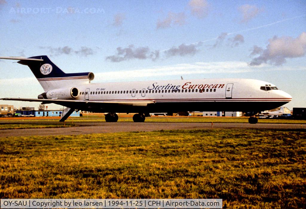 OY-SAU, 1973 Boeing 727-2J4 C/N 20764, Copenhagen 25.11.1994