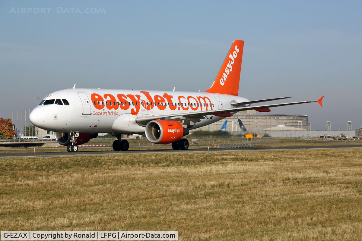 G-EZAX, 2006 Airbus A319-111 C/N 2818, at cdg