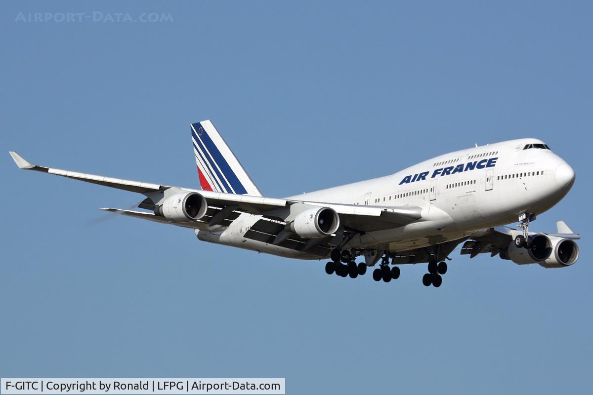 F-GITC, 1991 Boeing 747-428 C/N 25344, at cdg