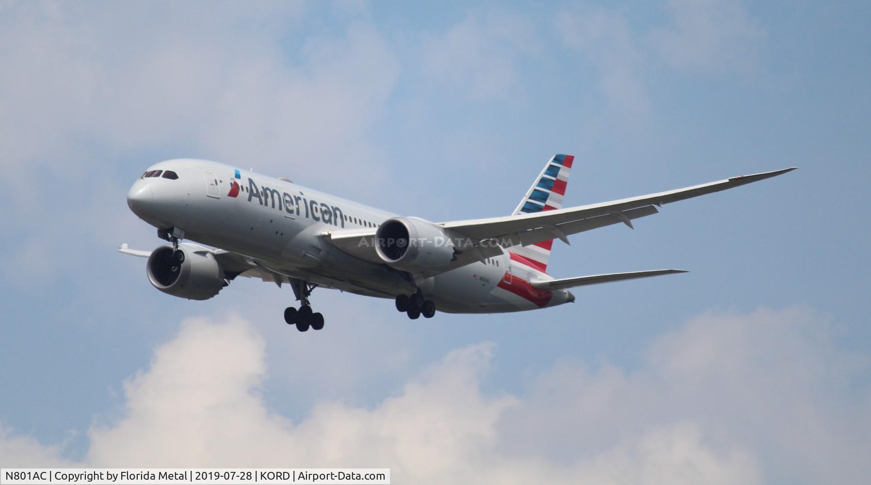 N801AC, 2015 Boeing 787-8 Dreamliner Dreamliner C/N 40619, ORD spotting 2019