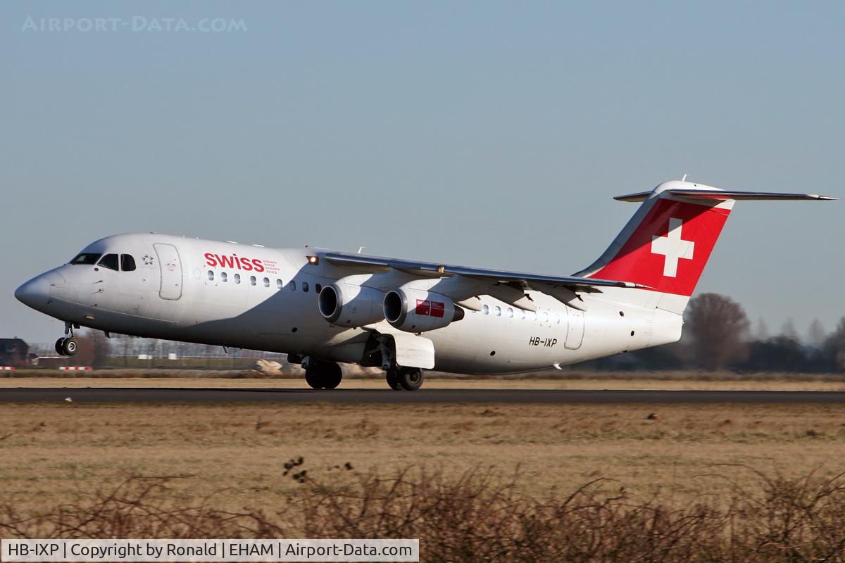 HB-IXP, 1996 British Aerospace Avro 146-RJ100 C/N E3283, at spl