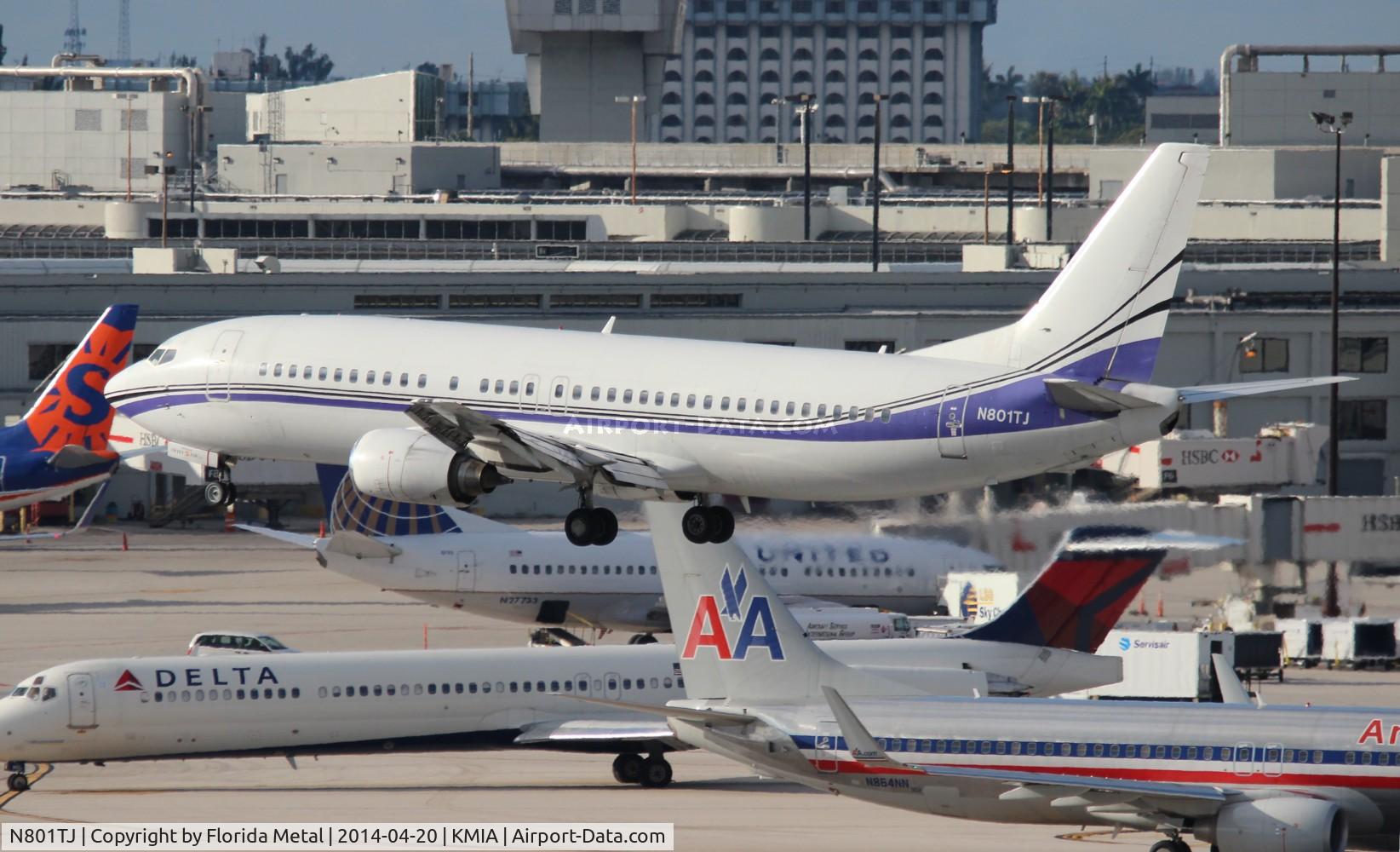 N801TJ, 1990 Boeing 737-4B7 C/N 24892, MIA spotting 2014