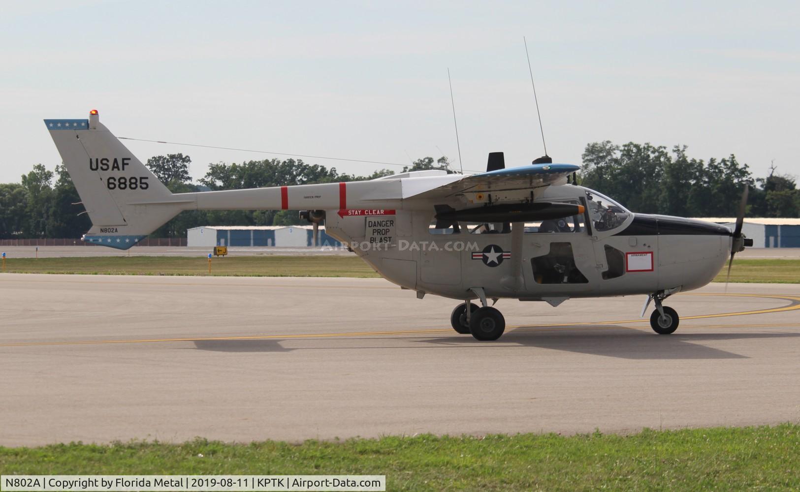 N802A, 1968 Cessna O-2A (M337B) Super Skymaster Super Skymaster C/N 337M-0174, PTK 2019