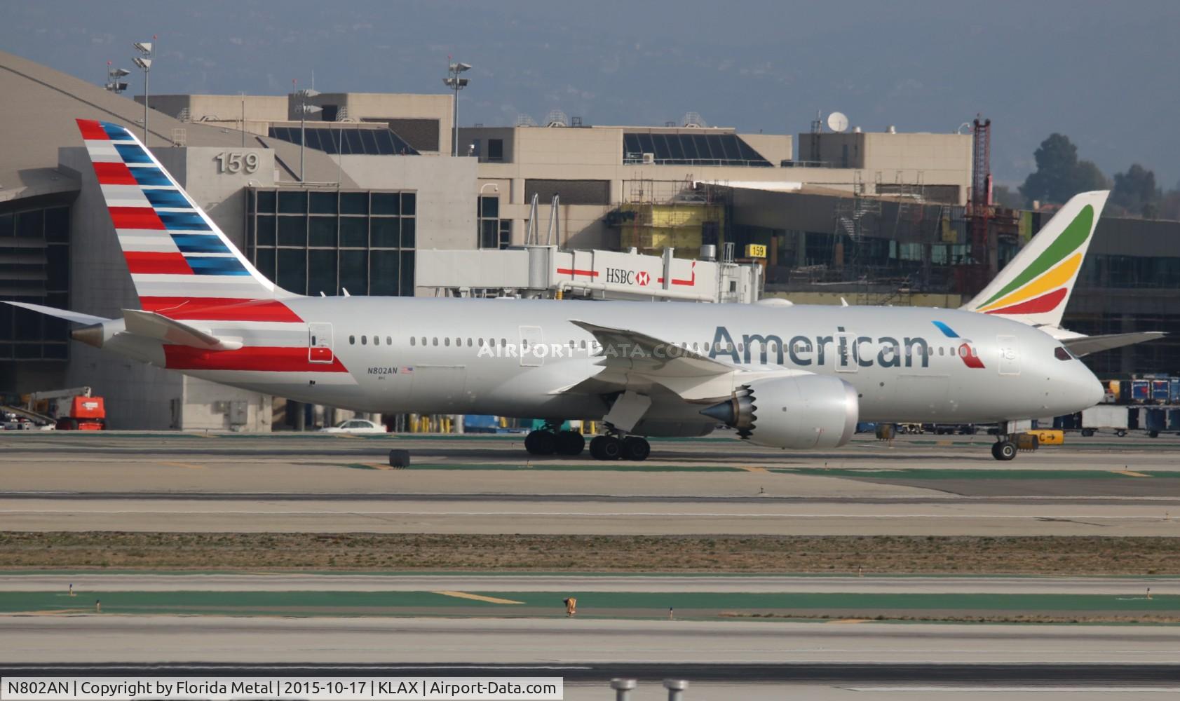 N802AN, 2015 Boeing 787-8 Dreamliner Dreamliner C/N 40620, LAX spotting 2015