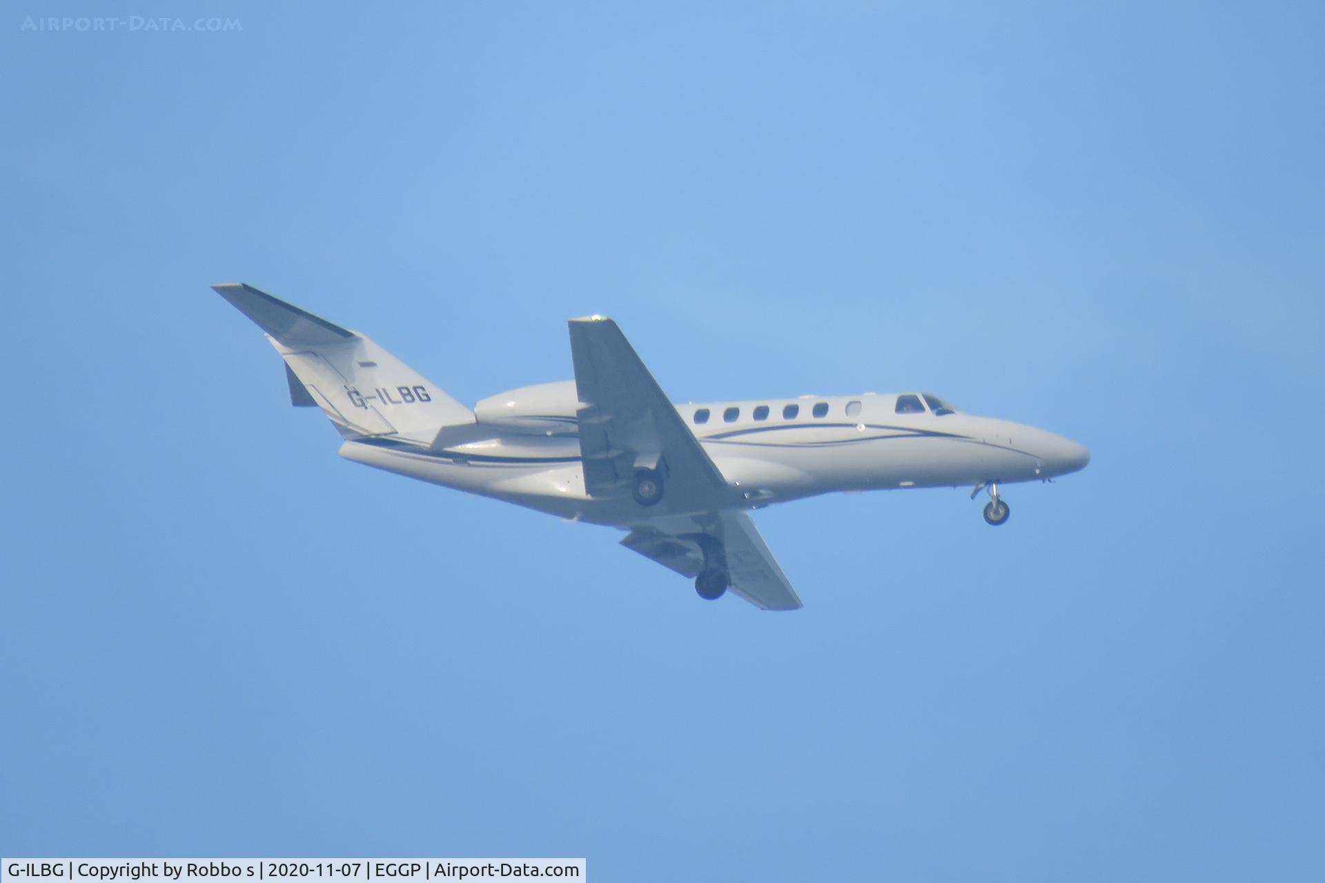 G-ILBG, 2010 Cessna 525A CitationJet CJ2+ C/N 525A-0461, G-ILBG C525 on approach to Liverpool John Lennon Airport.