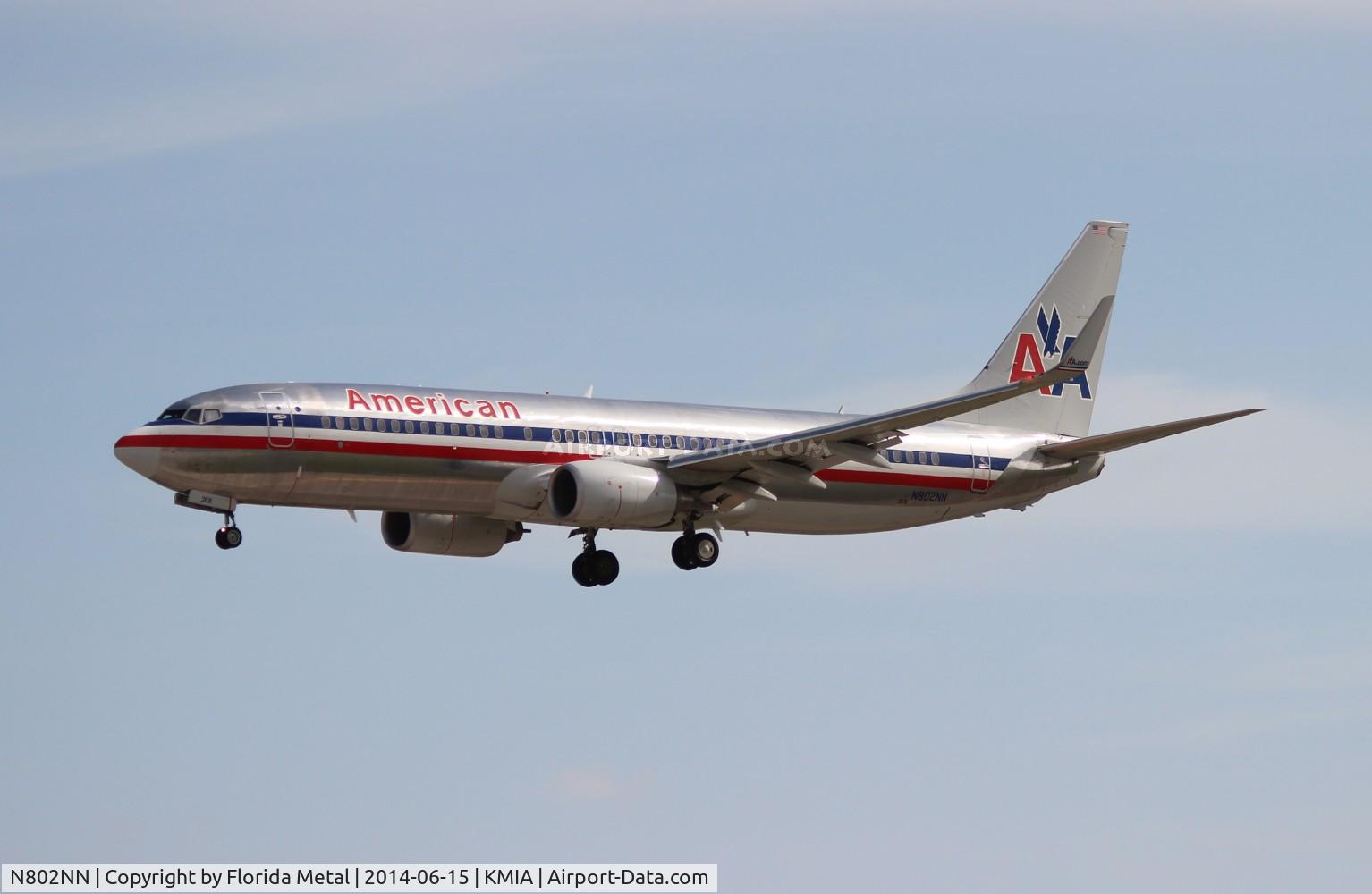 N802NN, 2009 Boeing 737-823 C/N 31073, MIA spotting 2014