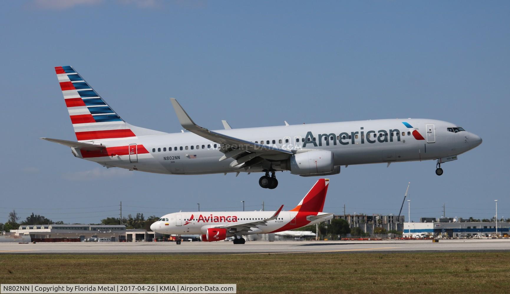 N802NN, 2009 Boeing 737-823 C/N 31073, MIA spotting 2017