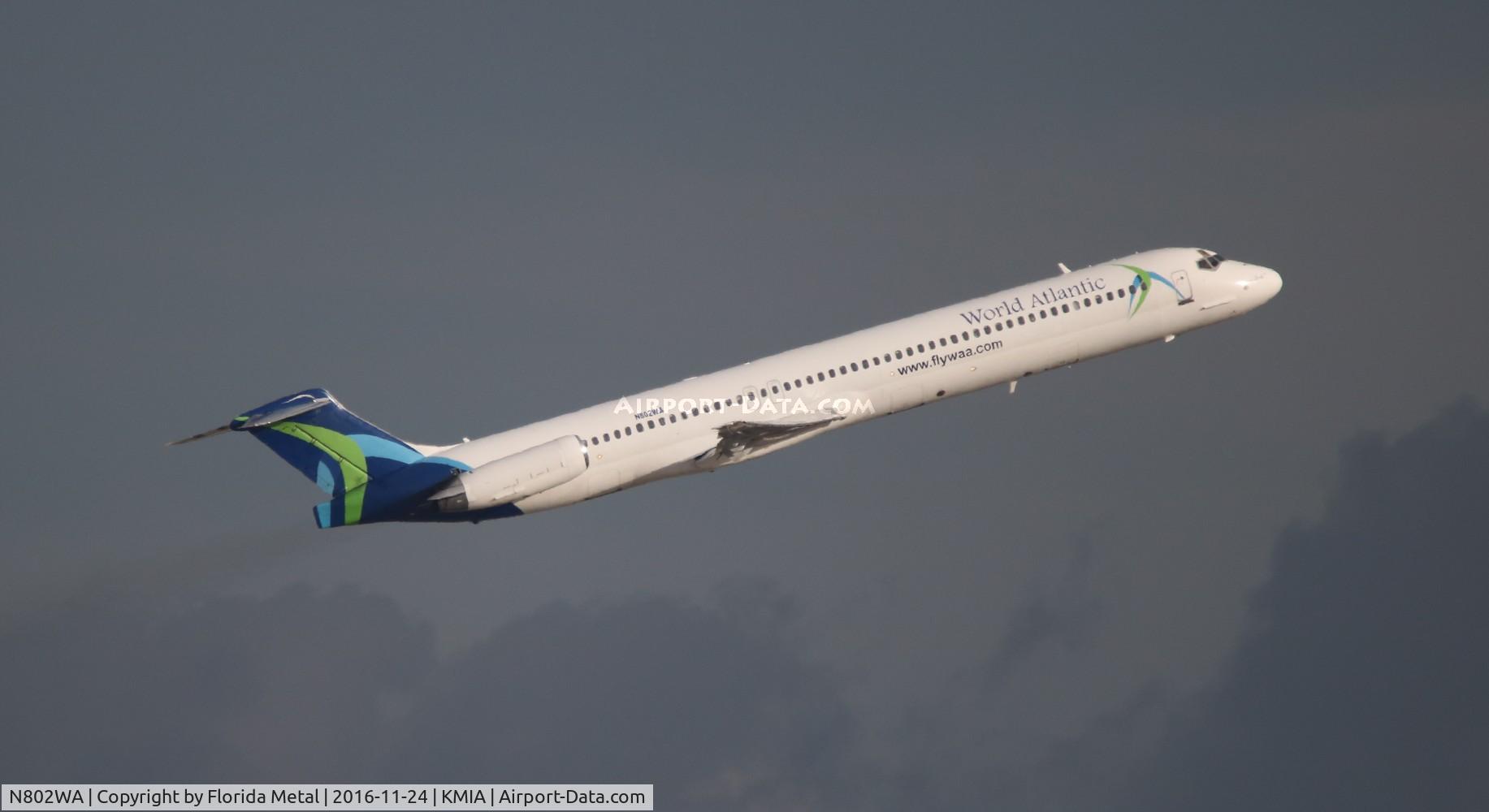 N802WA, 1990 McDonnell Douglas MD-83 (DC-9-83) C/N 53052, MIA spotting 2016