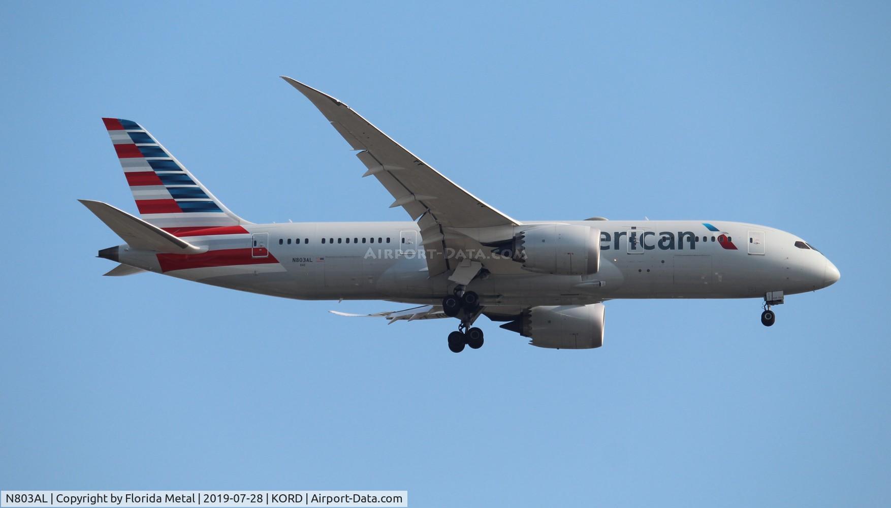 N803AL, 2015 Boeing 787-8 Dreamliner Dreamliner C/N 40621, ORD spotting 2019