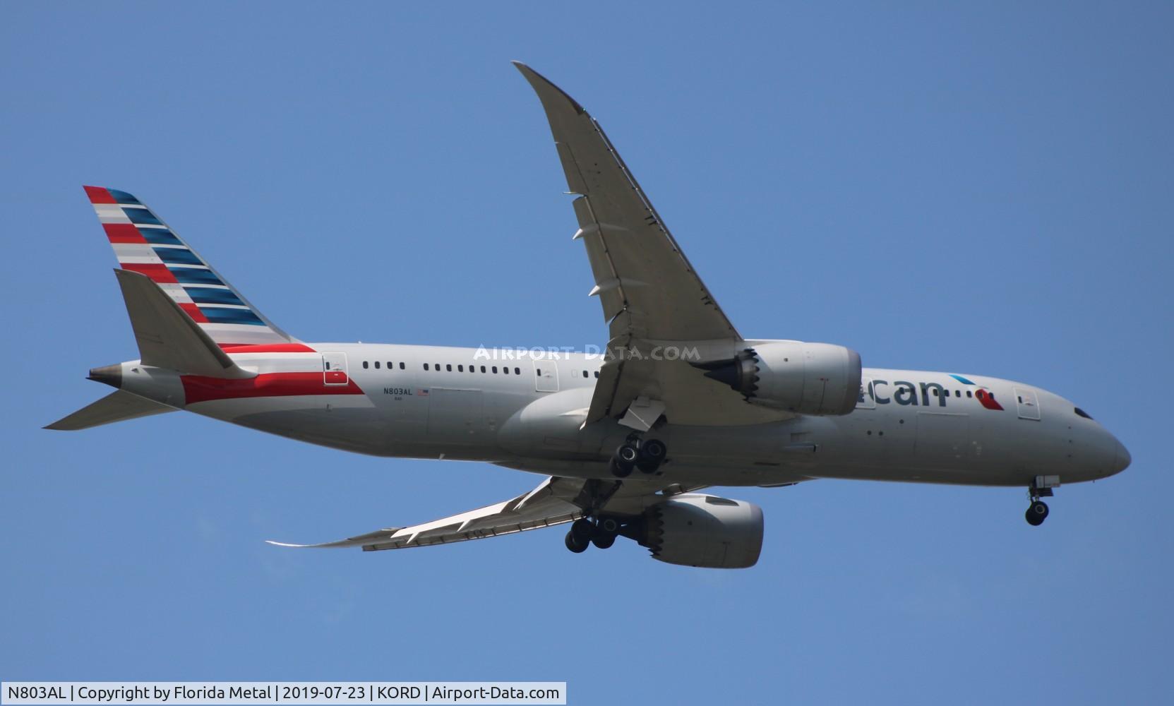 N803AL, 2015 Boeing 787-8 Dreamliner Dreamliner C/N 40621, ORD spotting 2019