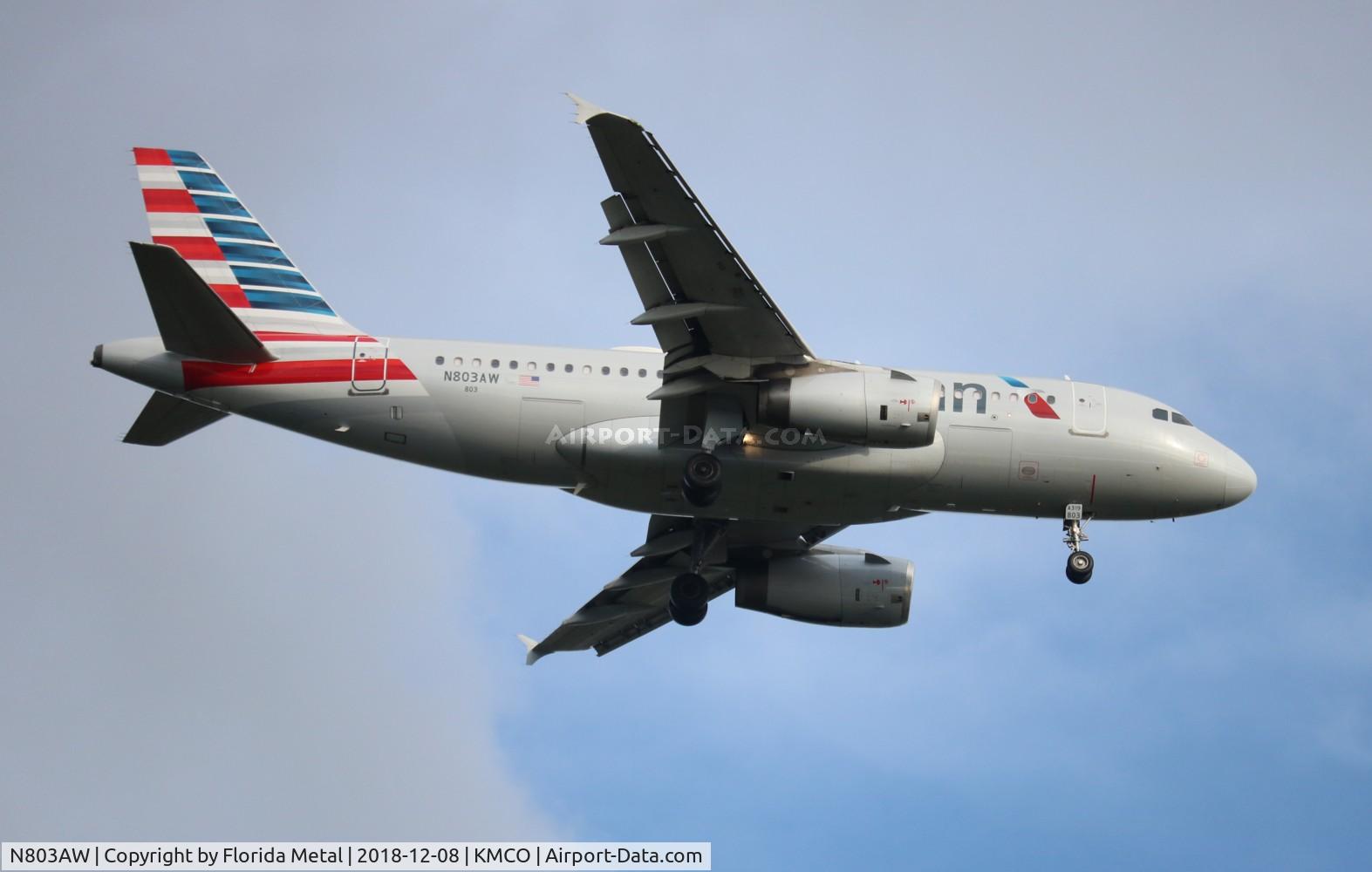 N803AW, 1998 Airbus A319-132 C/N 0931, MCO spotting 2018