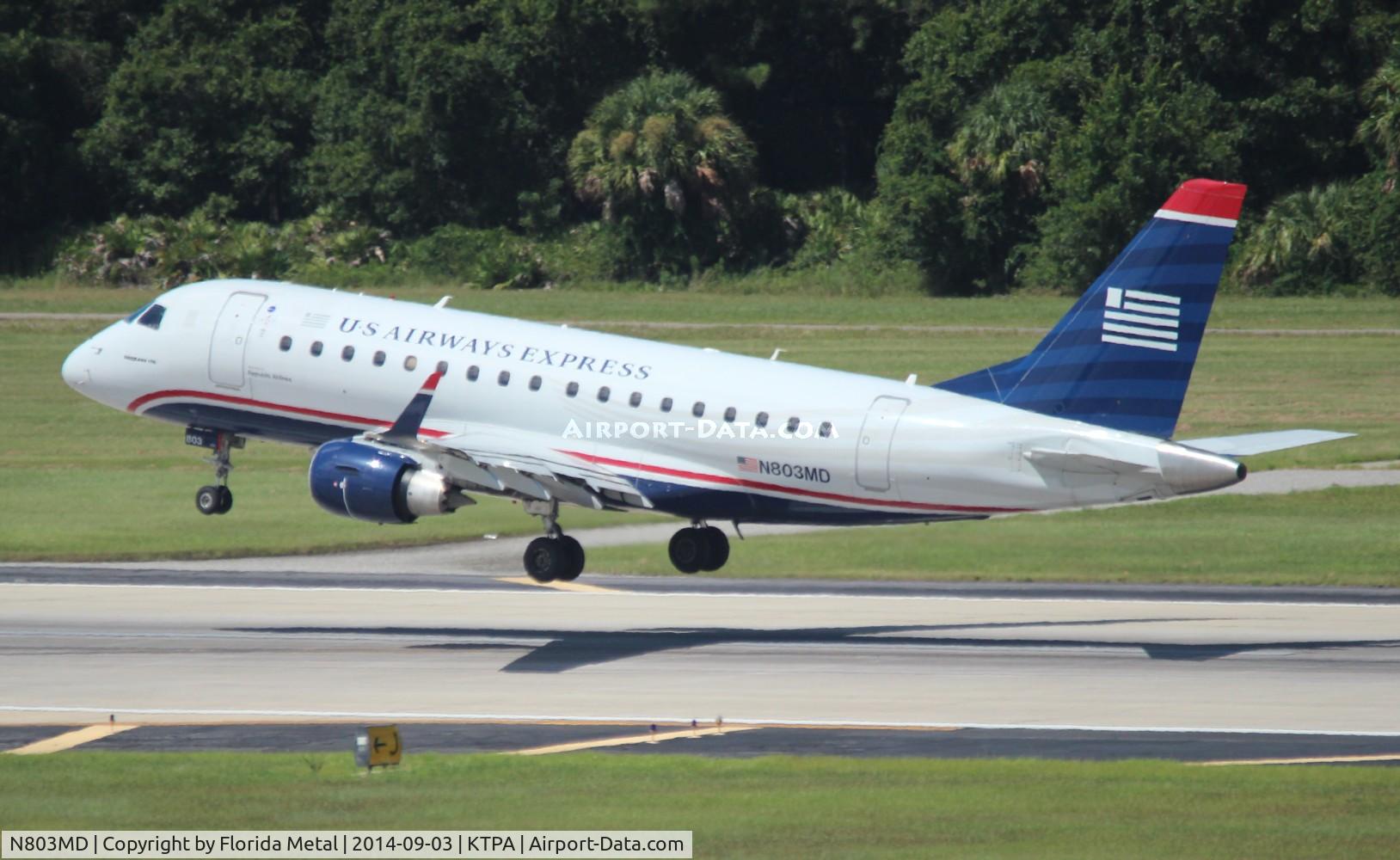N803MD, 2004 Embraer 170SU (ERJ-170-100SU) C/N 17000015, TPA spotting 2014