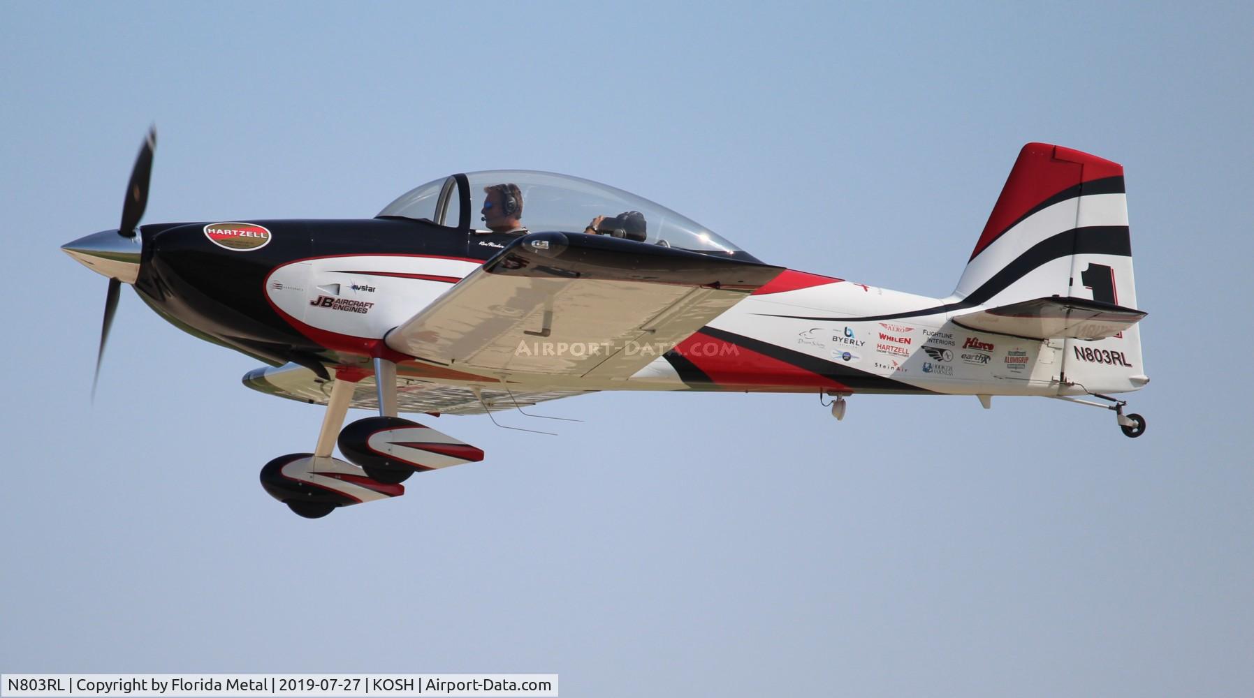 N803RL, 2018 Vans RV- 8 C/N 83478, EAA OSH 2019