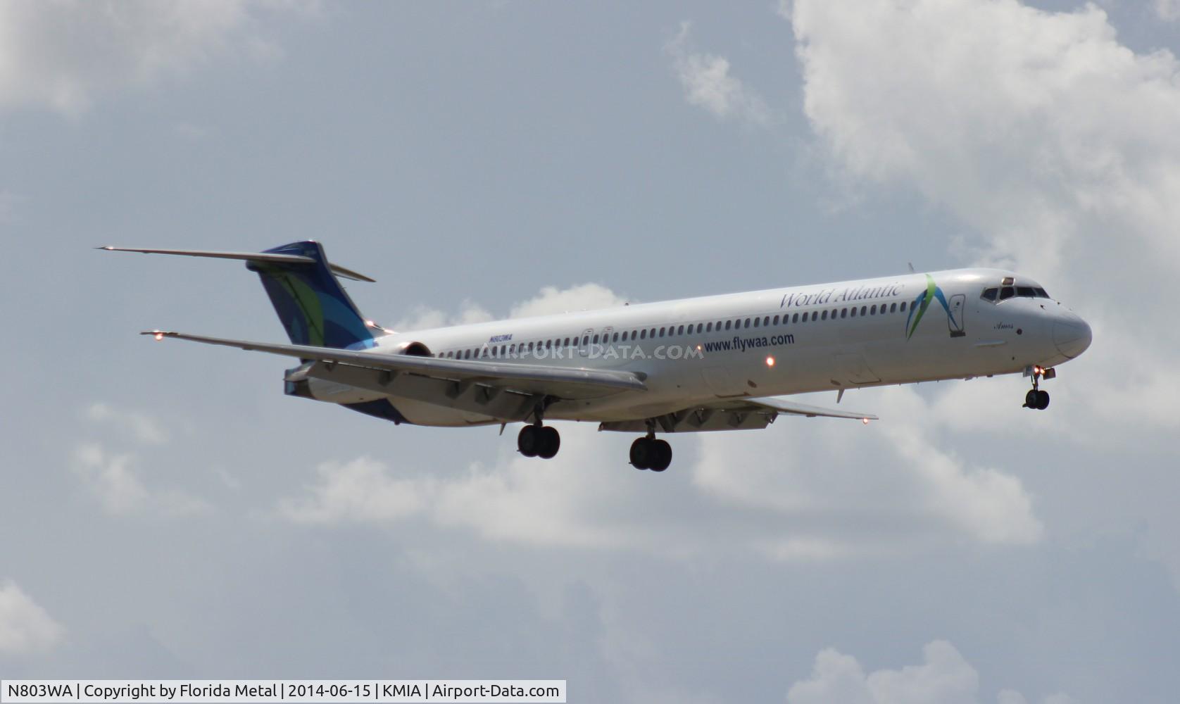 N803WA, 1988 McDonnell Douglas MD-82 (DC-9-82) C/N 49507, MIA spotting 2014
