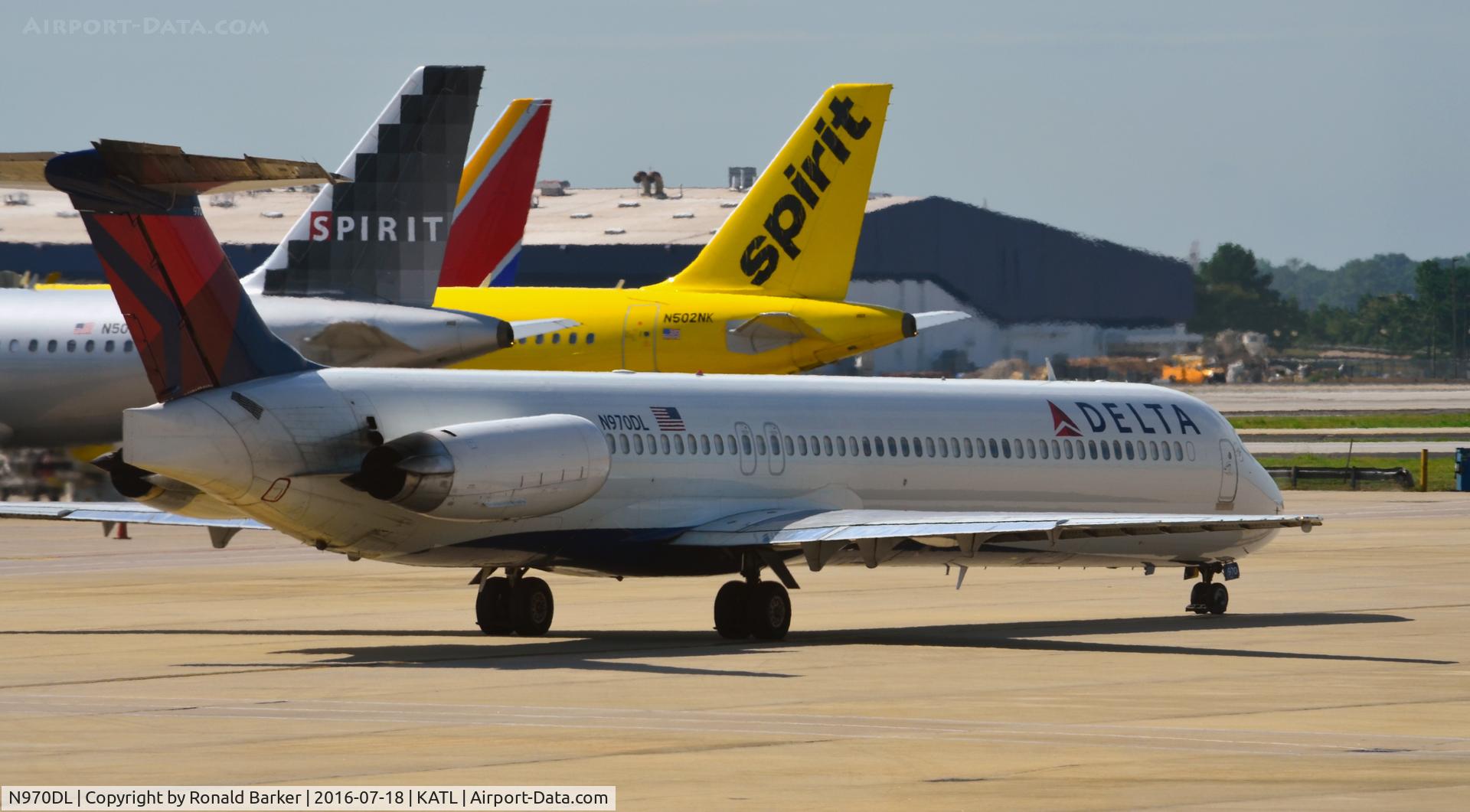 N970DL, 1990 McDonnell Douglas MD-88 C/N 53173, Taxi Atlanta