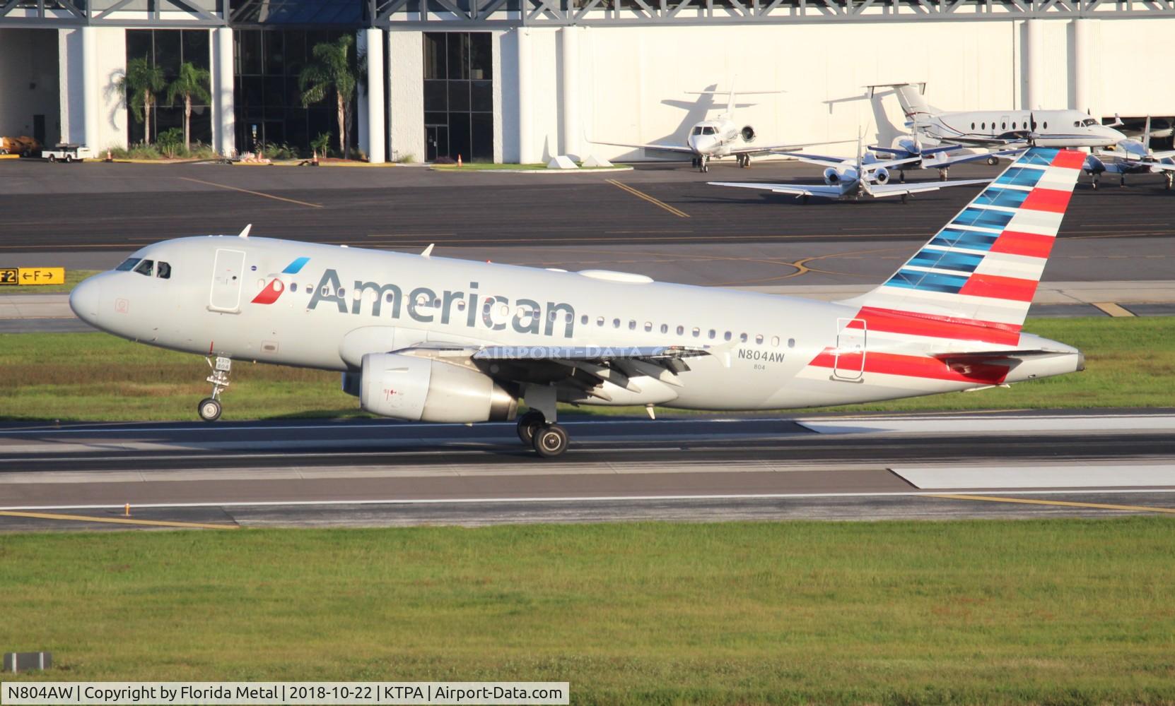 N804AW, 1999 Airbus A319-132 C/N 1043, TPA spotting 2018