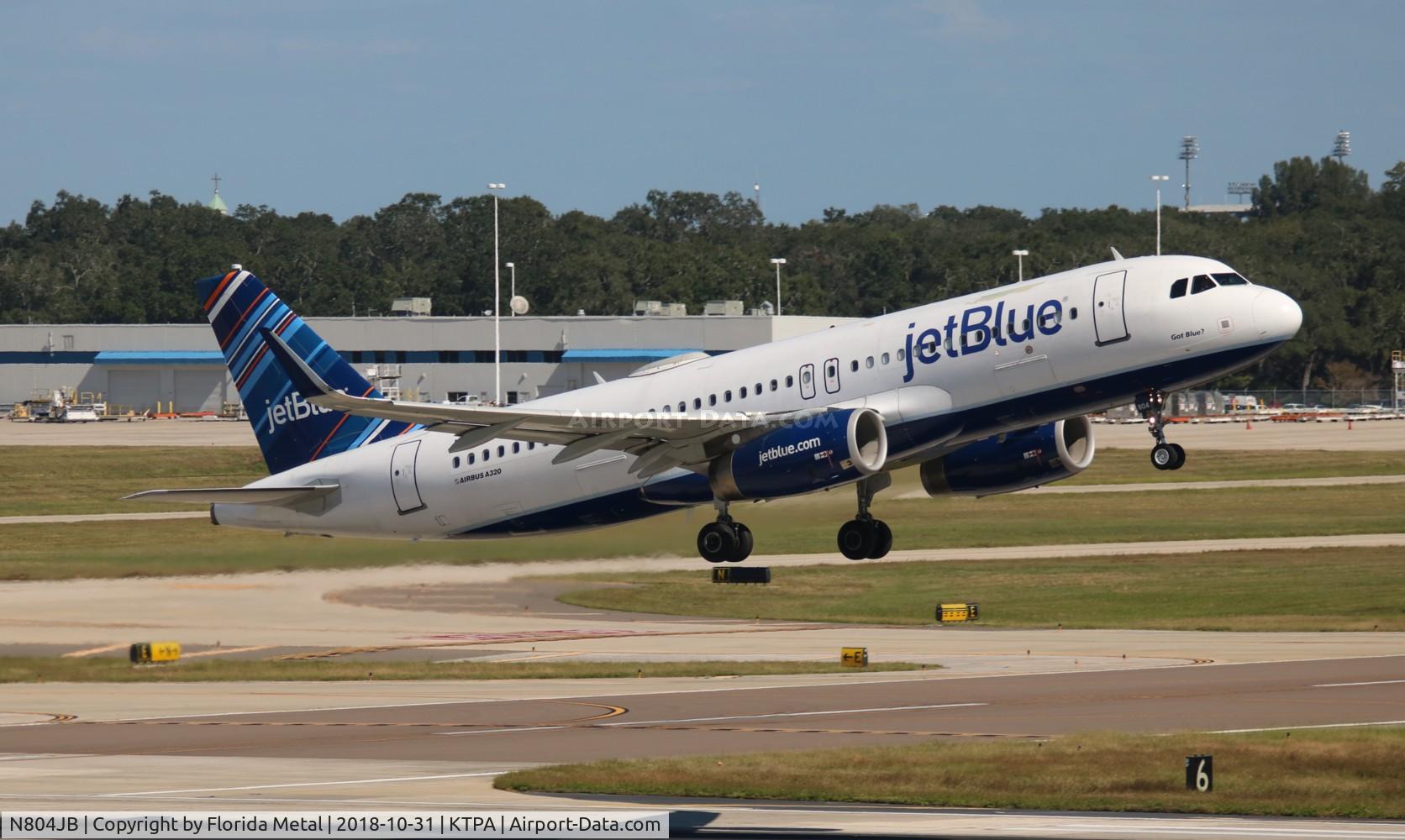 N804JB, 2012 Airbus A320-232 C/N 5142, TPA spotting 2018