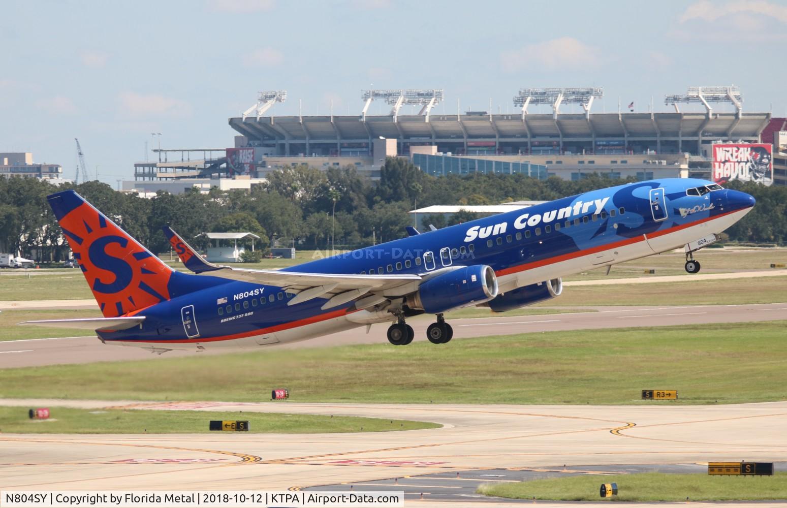 N804SY, 2001 Boeing 737-8Q8 C/N 30689, TPA spotting 2018
