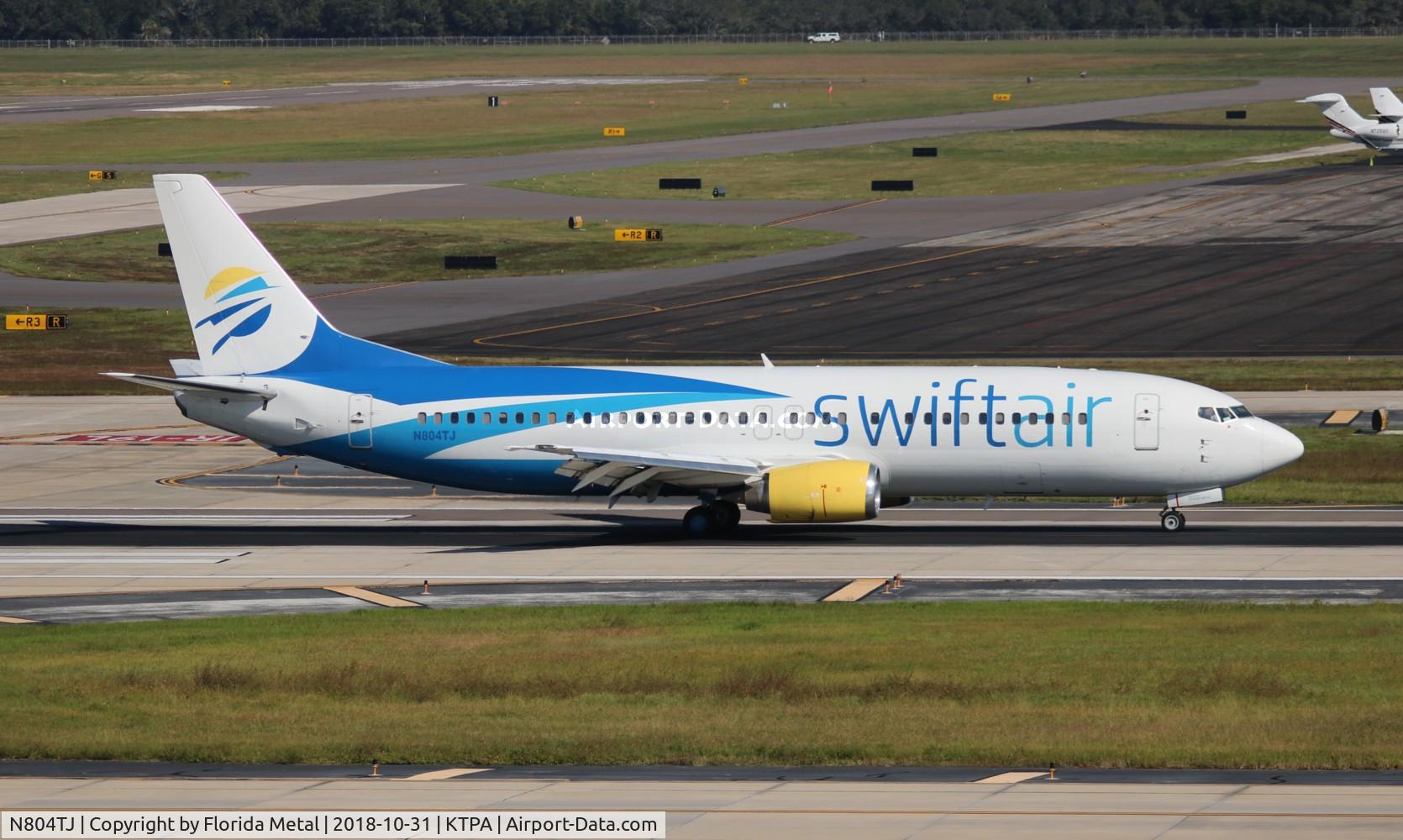 N804TJ, 1989 Boeing 737-401 C/N 23988, TPA spotting 2018
